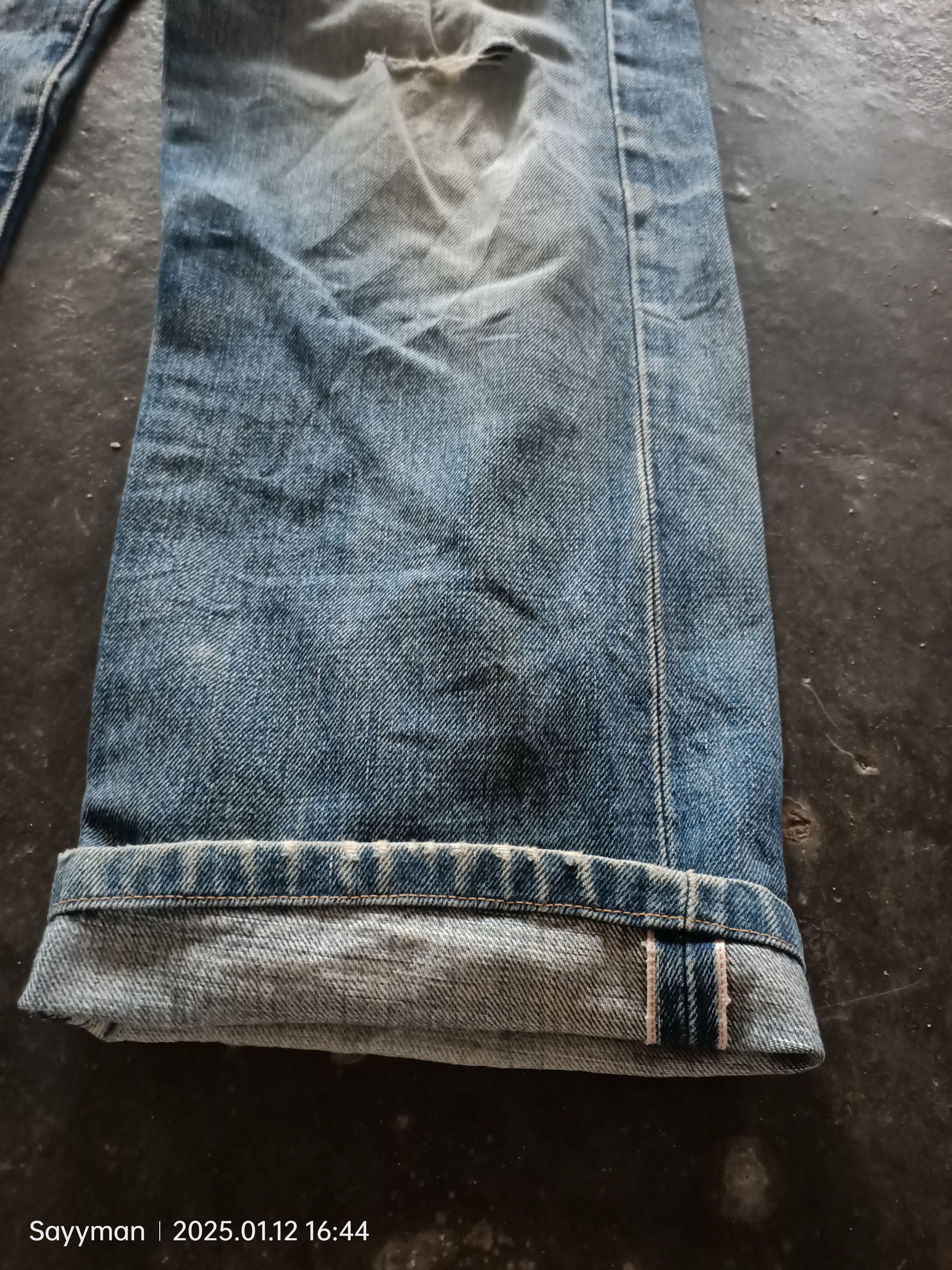 Levi's × Levi's Vintage Clothing Levis 502 Big E Selvedge Button J22 Denim Jeans Size US 32 / EU 48 - 5 Thumbnail