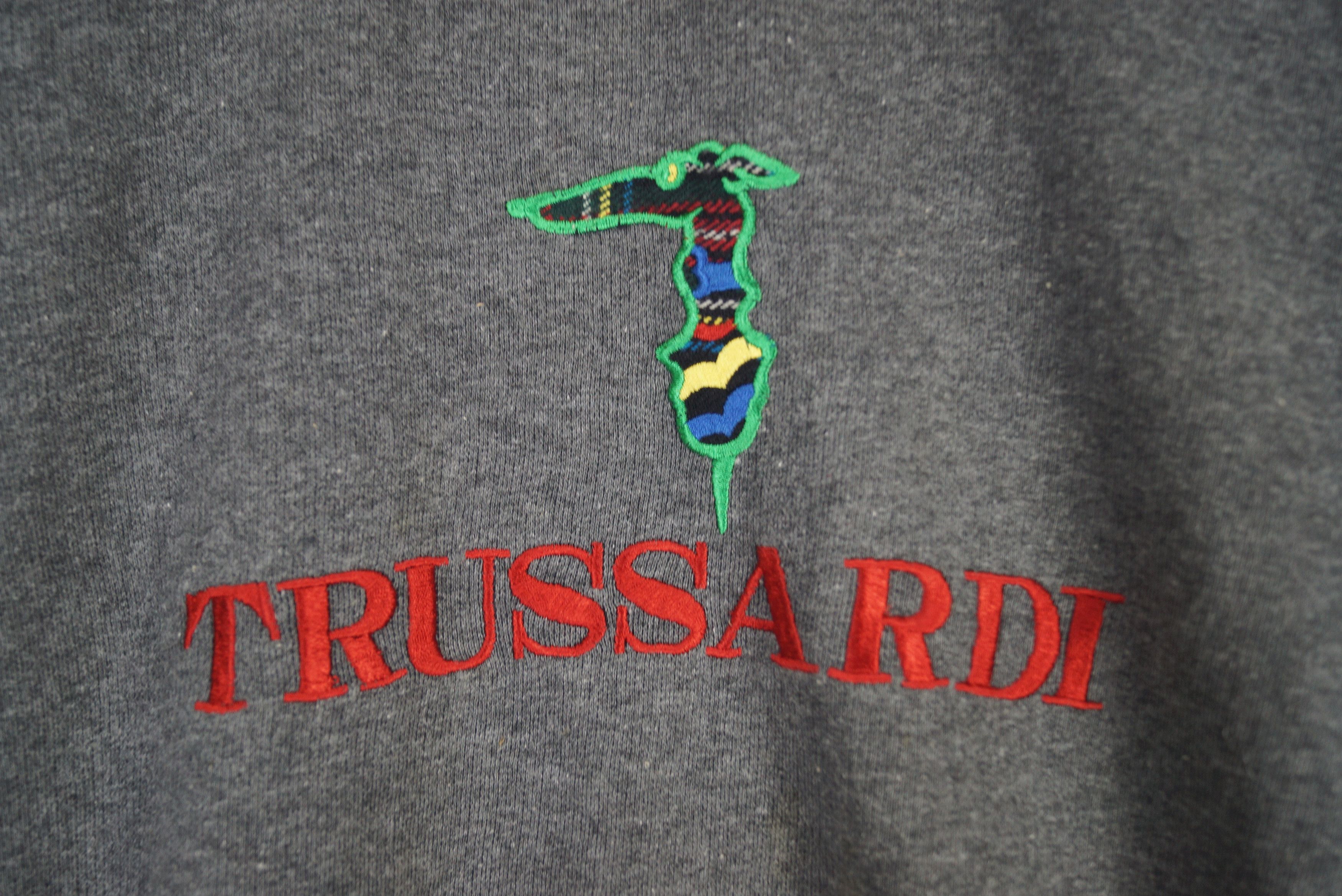 Trussardi × Vintage Vintage Trussardi Sweatshirt Spell Out Size US S / EU 44-46 / 1 - 2 Thumbnail
