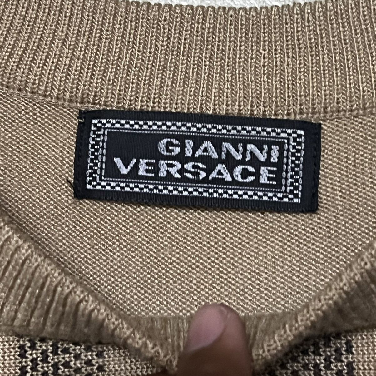 Versace Gianni Versace Big Logo Knitwear Size US M / EU 48-50 / 2 - 6 Thumbnail
