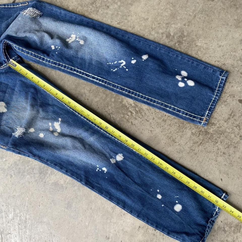 True Religion Vintage True Religion Designer denim jeans. USA bleach tears Size US 33 - 8 Thumbnail
