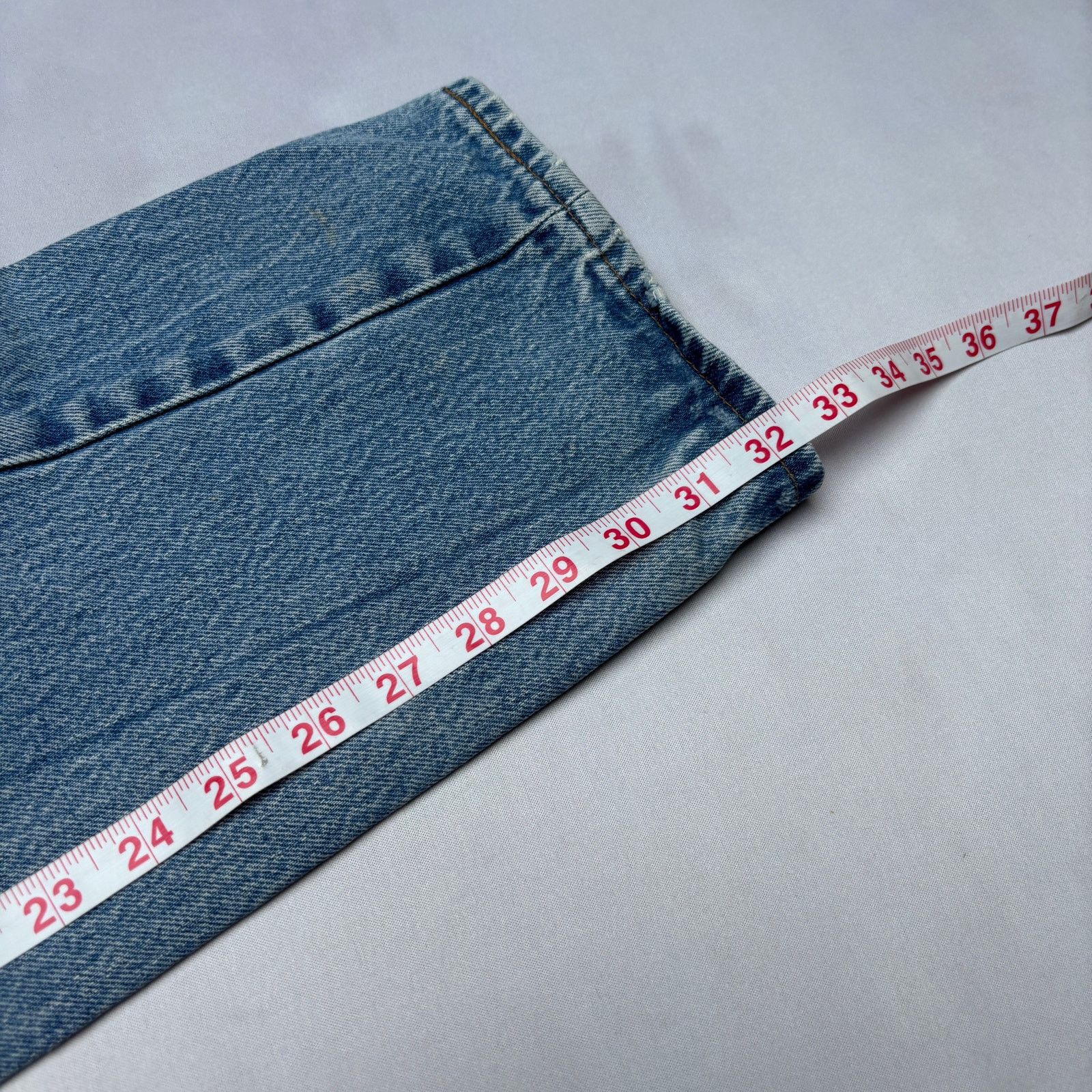Levi's Vintage 80s Levi's 501 Distressed Straight Leg Jeans 33x32.5 Size US 33 - 7 Thumbnail