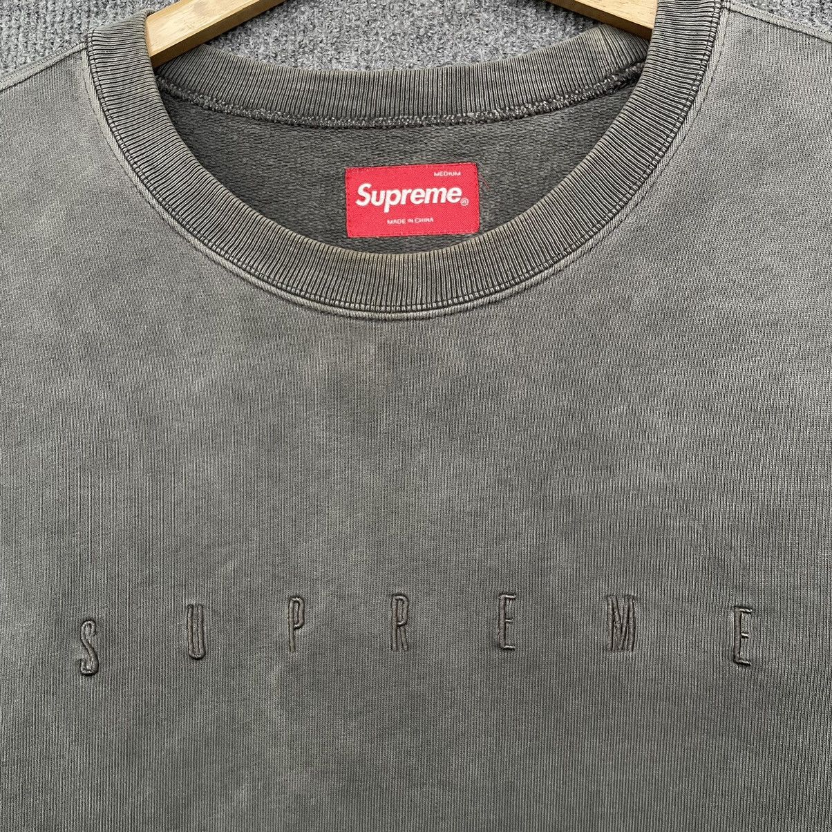 Supreme Supreme Spell Out Smokey Grey Oversize Crewneck Size US L / EU 52-54 / 3 - 2 Thumbnail