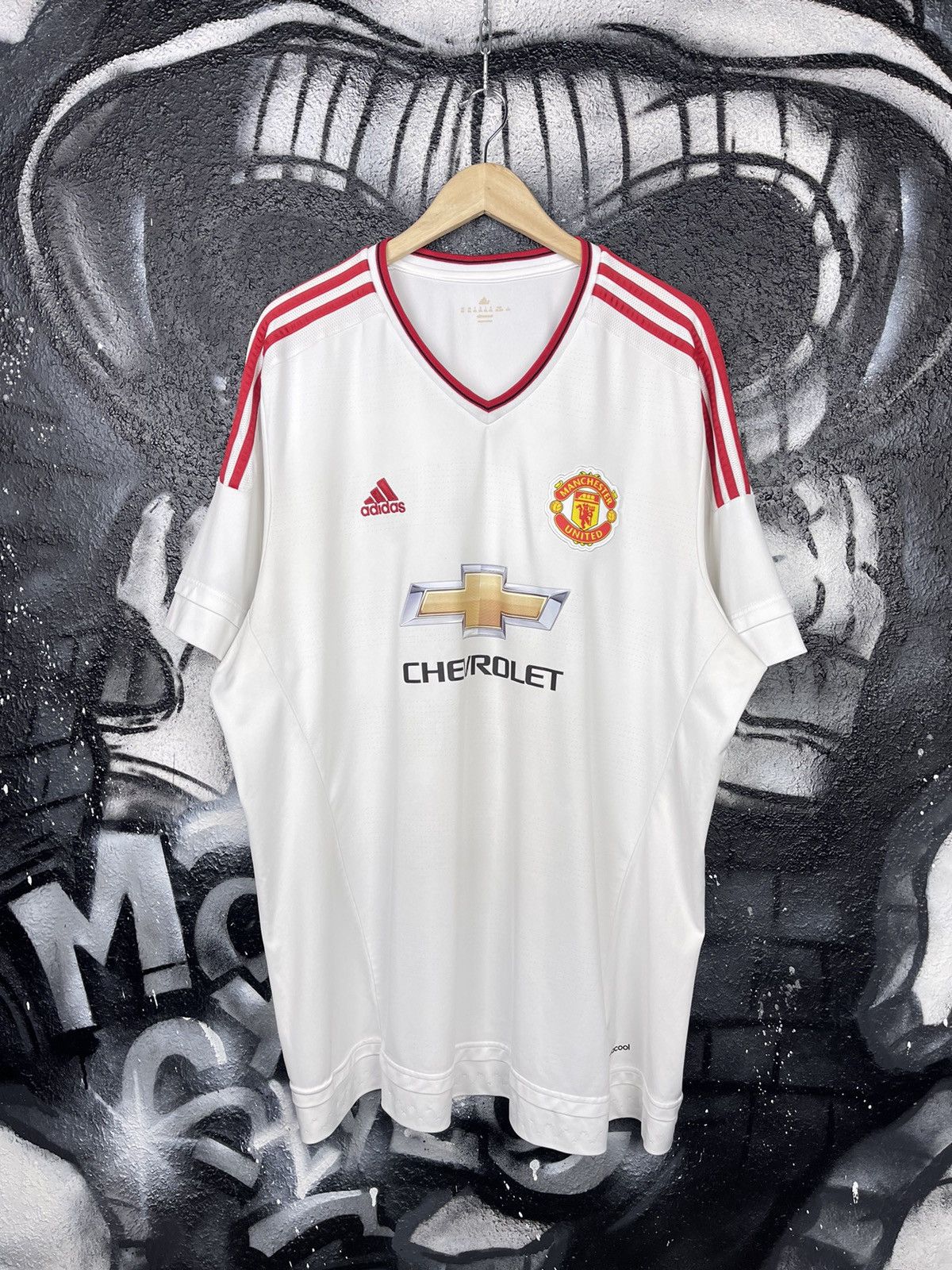 Adidas Adidas Manchester United Football Club White Soccer Jersey T-Shirt Size 3XL Size US XXL / EU 58 / 5 - 3 Thumbnail