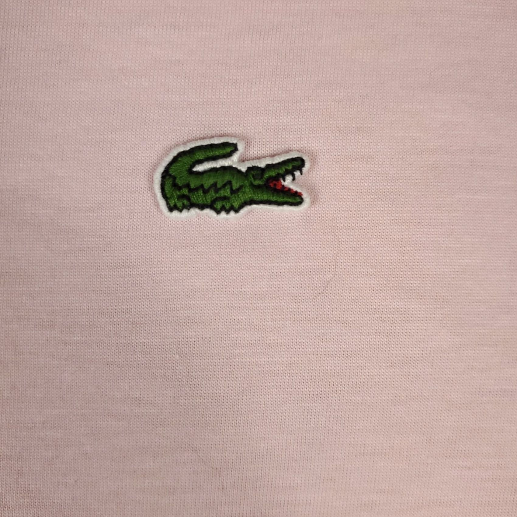 Lacoste Lacoste T-Shirt Mens 3XL Pink V-Neck Short Sleeve Casual Cotton Logo Shirt Ohrd? Size US XXL / EU 58 / 5 - 3 Thumbnail