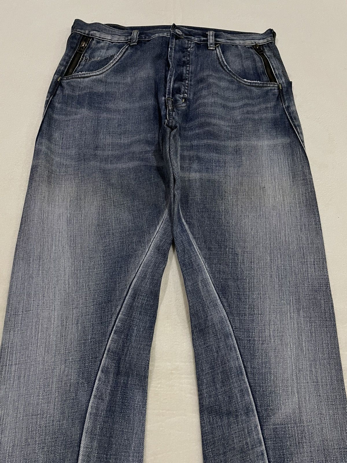 Japanese Brand Vintage Rna Inc. Skinny Madwush Faded Denim Jeans Size US 32 / EU 48 - 2 Thumbnail