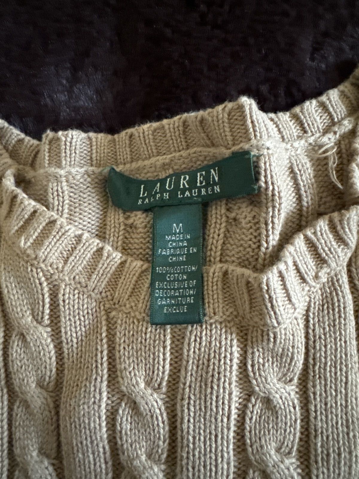 Ralph Lauren RALPH LAUREN CABLE KNIT SWEATER Size M / US 6-8 / IT 42-44 - 5 Thumbnail