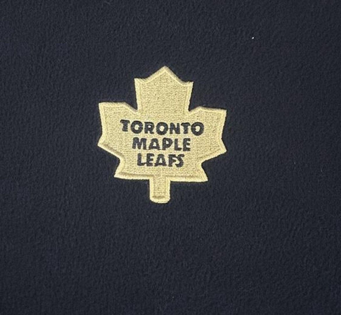 NHL Y2K NHL Maple Leafs Embroidered Navy Blue Fleece Sweater Size US XL / EU 56 / 4 - 3 Thumbnail