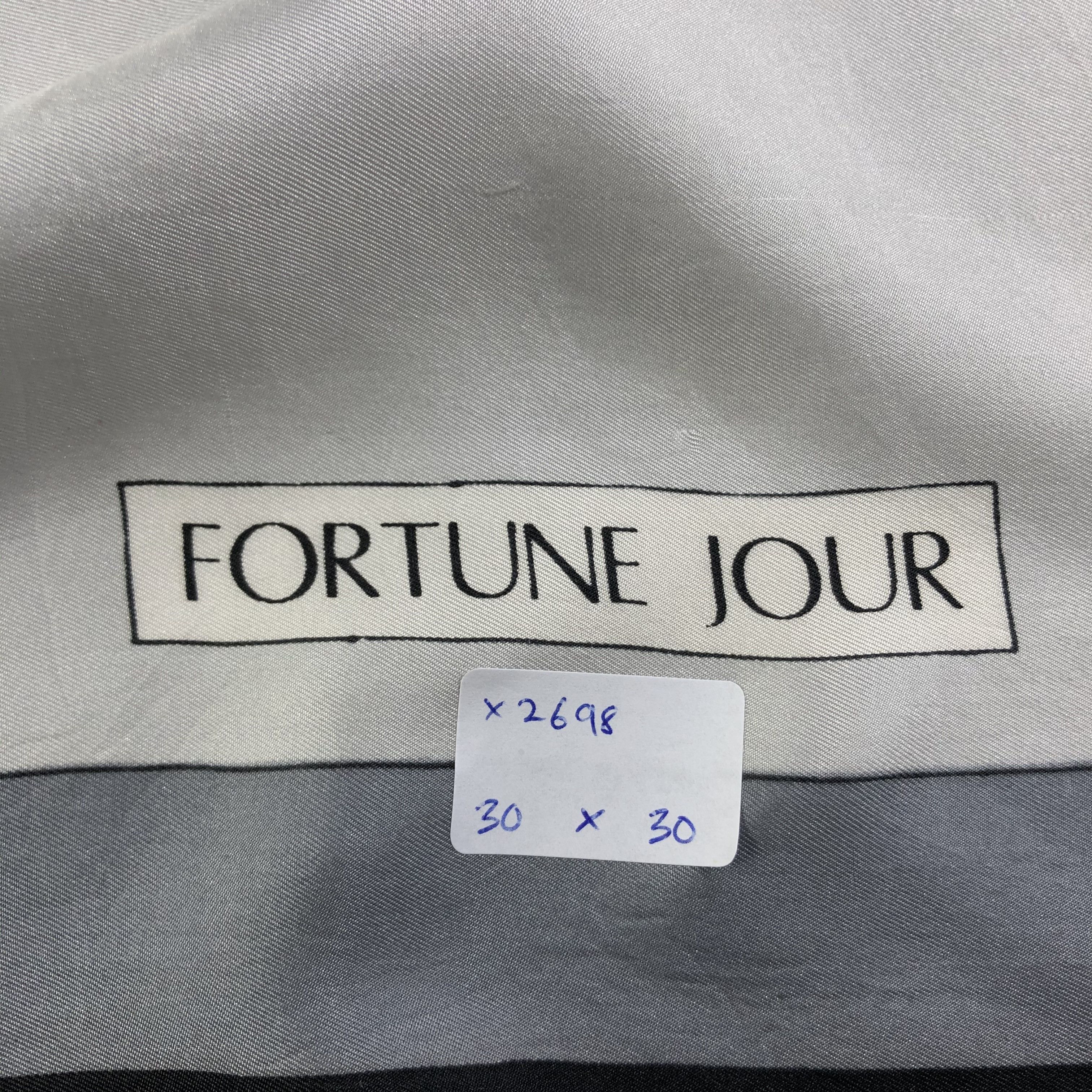Vintage Vintage Fortune Jour Silk Scarf Size ONE SIZE - 9 Thumbnail
