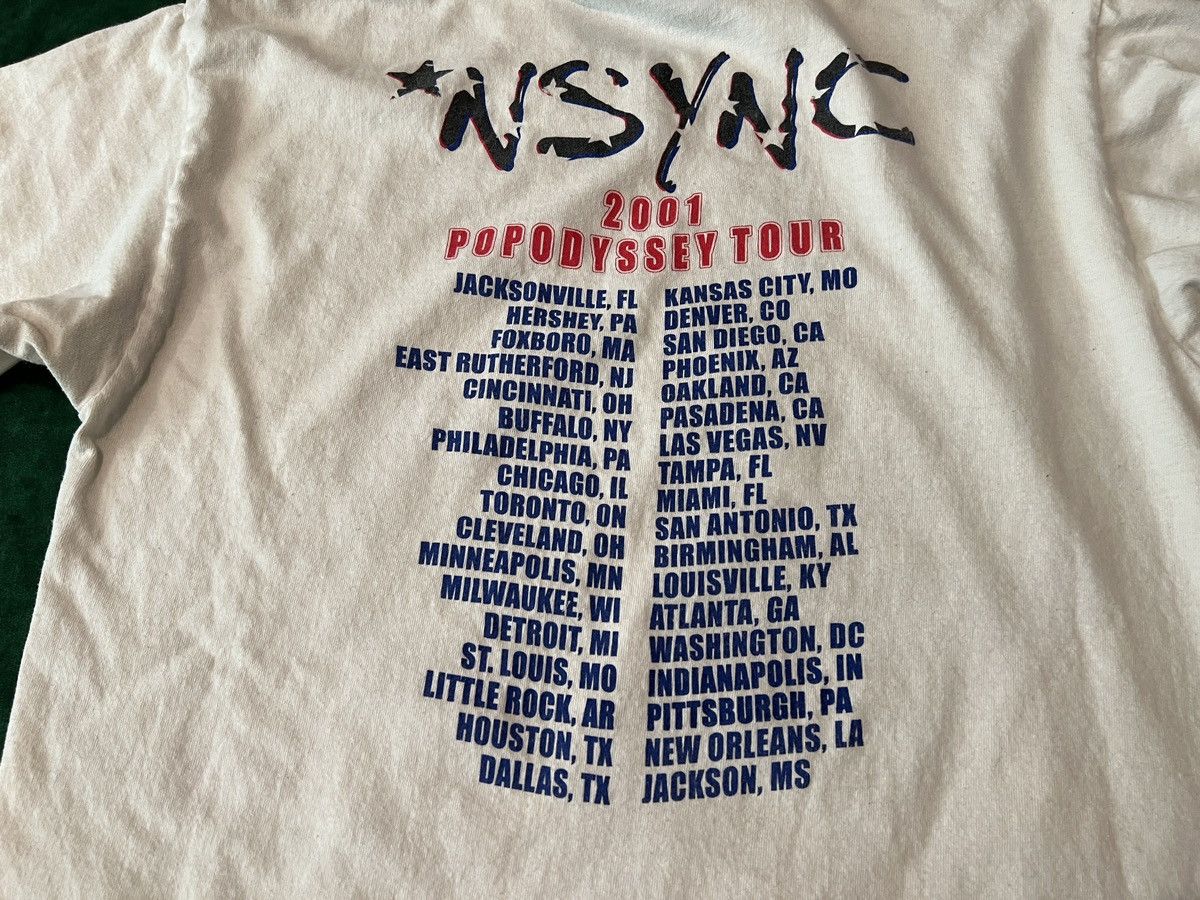 Band Tees × Vintage Vintage 2001 *NSYNC POPODYSSEY Tour Justin Timberlake Band Size US M / EU 48-50 / 2 - 6 Thumbnail