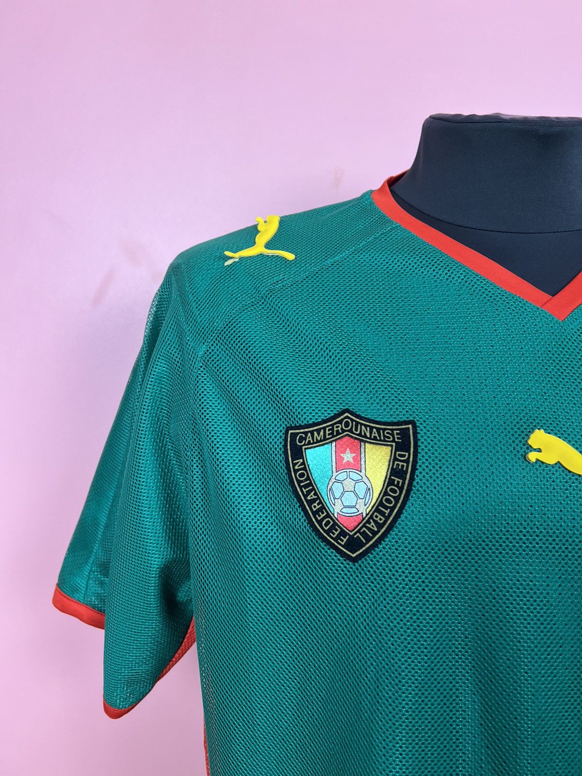 Other × Puma puma camerounaise 2009 2008 soccer jersey football lion Size US XL / EU 56 / 4 - 5 Thumbnail