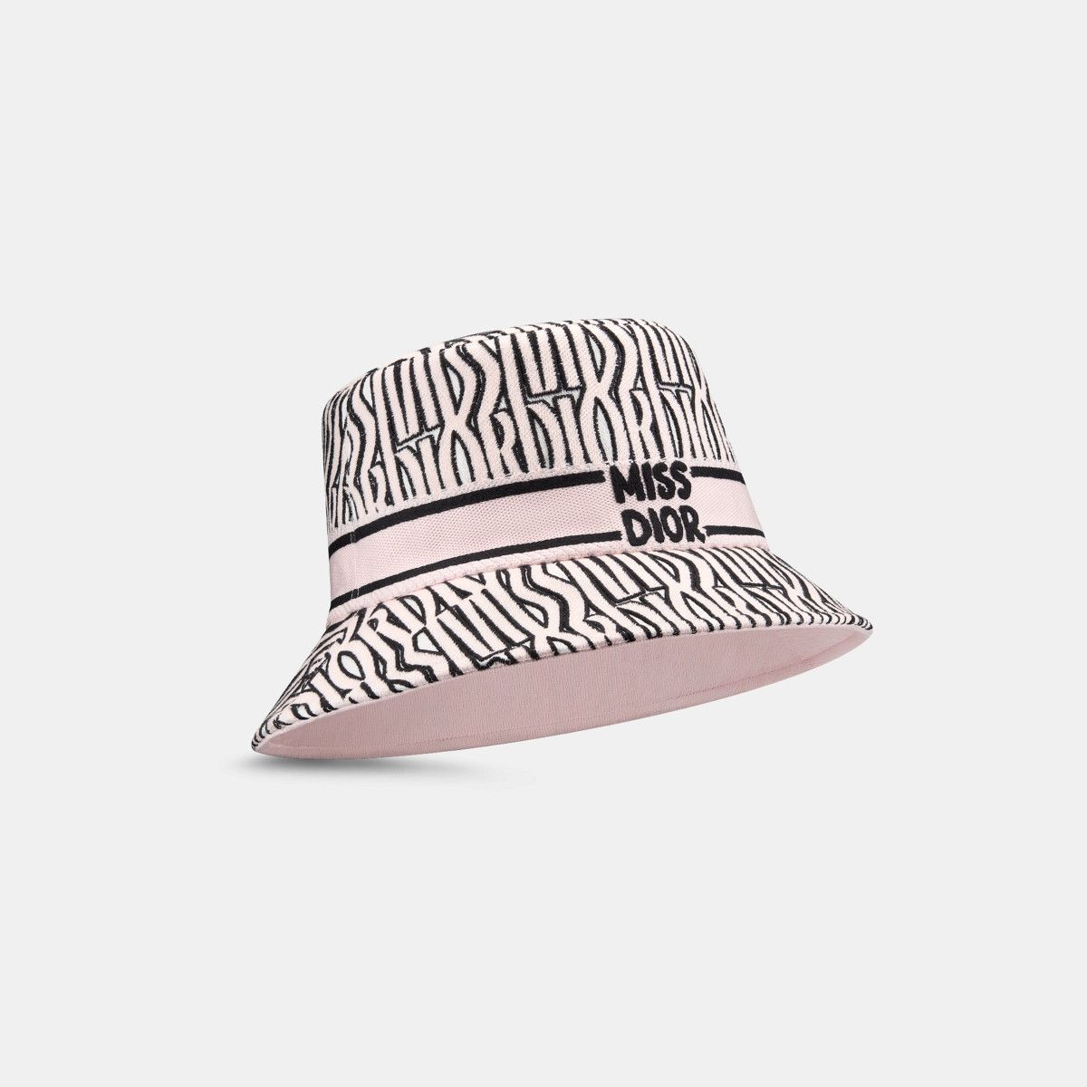 Dior o1bcso1str0226 Size:OS/Small Brim Bucket Hat in White/Pink Size ONE SIZE - 1 Thumbnail