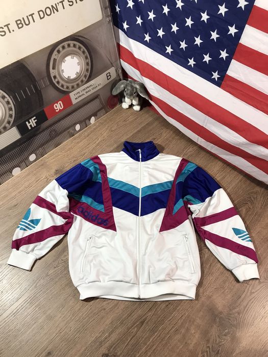 Adidas multicolor hot sale track jacket