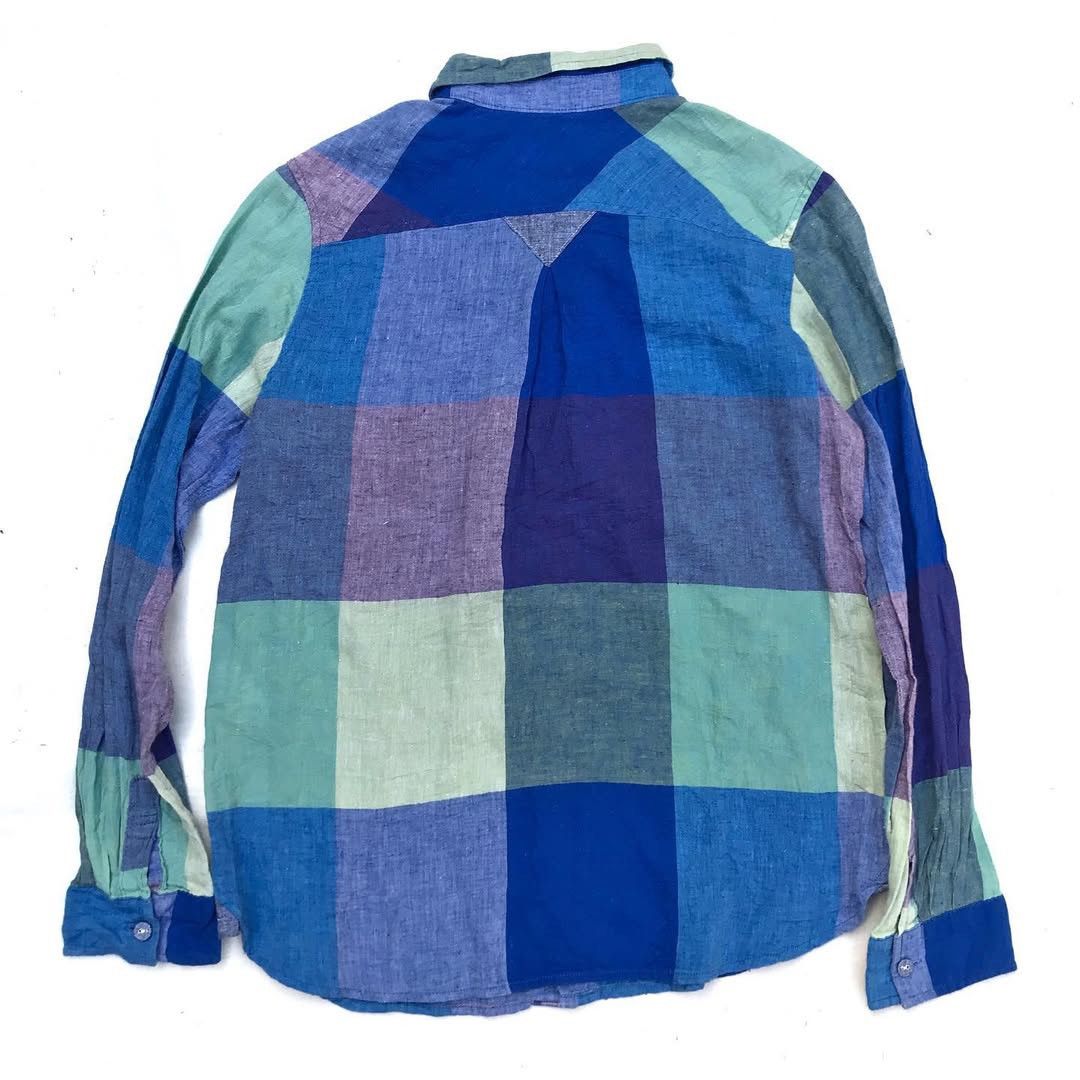 Sugar Cane × Vintage Cube Sugar Multi Plaid Tartan Shirt Sugar Candy Pattern Work Size US M / EU 48-50 / 2 - 5 Thumbnail