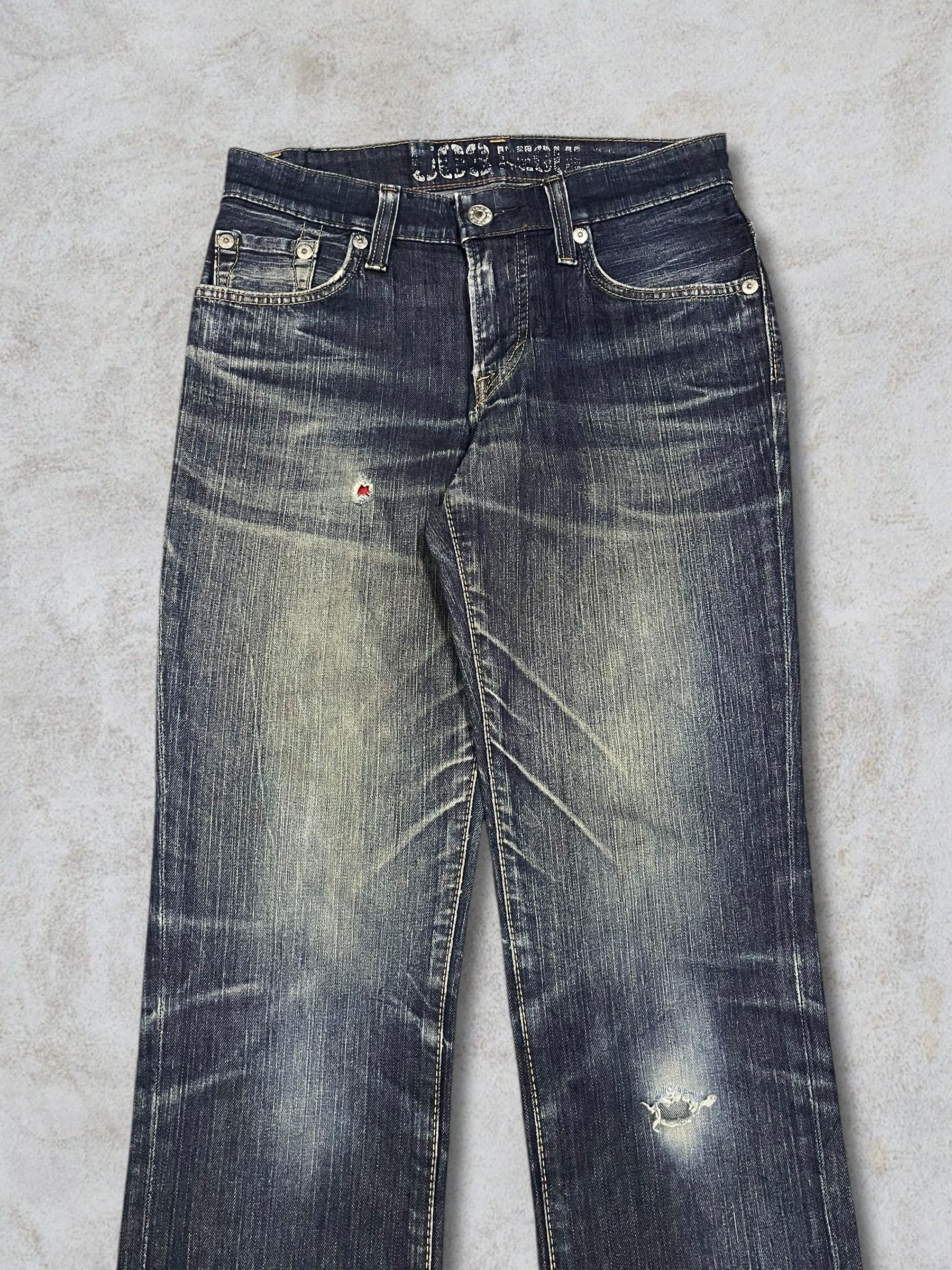 Edwin Vintage Edwin Blue Trip Distressed Straight Cut Washed Jeans Size US 28 / EU 44 - 2 Thumbnail