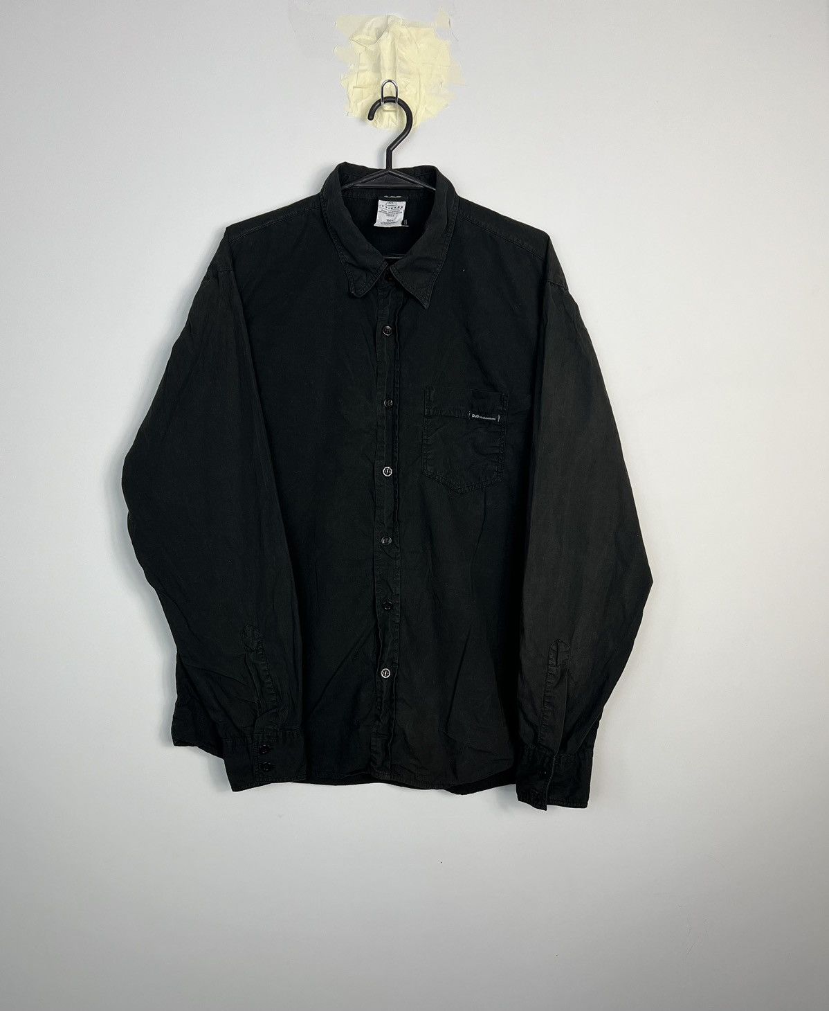Dolce & Gabbana × Vintage Shirt Dolce & Gabbana Small Logo Black Vintage Size US XL / EU 56 / 4 - 1 Thumbnail