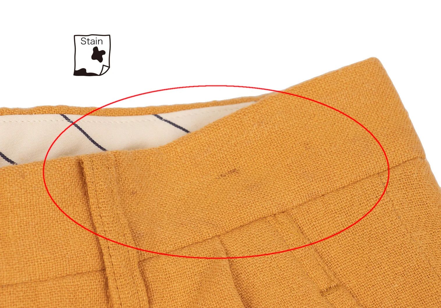 Issey Miyake Linen Two-Tuck Pants in Mustard, Size M Size US 38 / EU 54 - 4 Thumbnail