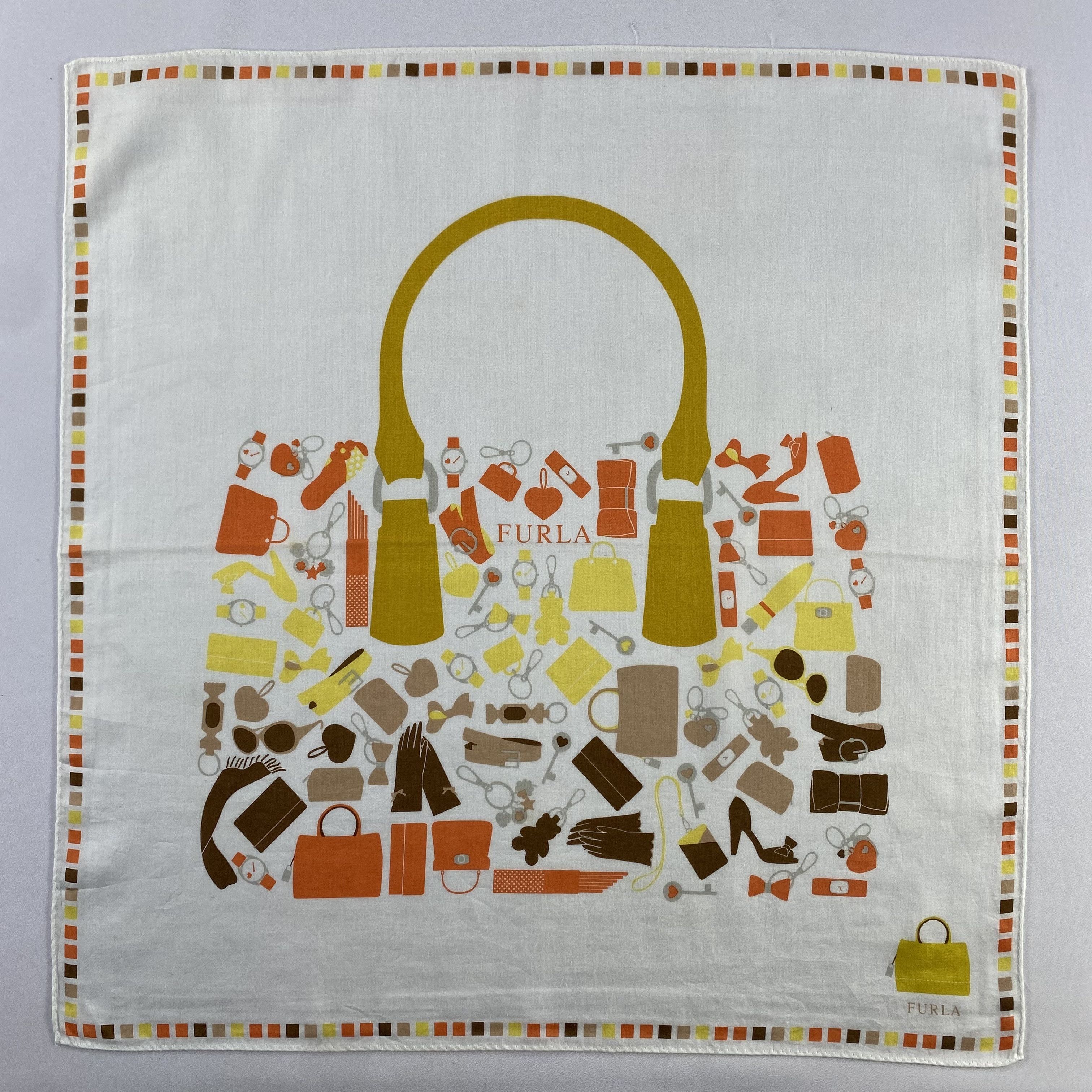 Furla × Vintage Furla Bandana/ Handkerchief / Neckerchief-P1415 Size ONE SIZE - 1 Thumbnail