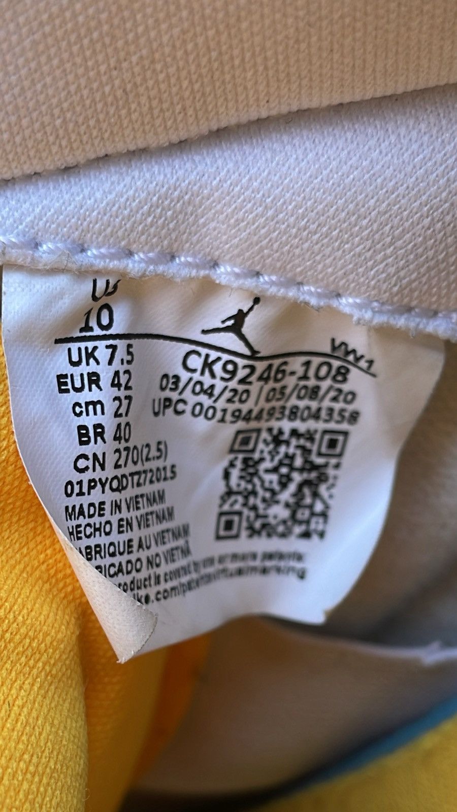 Jordan Brand × Nike 10W/8.5M - Air Jordan 3 Retro Laser Orange Size Size US 8.5 / EU 41-42 - 9 Thumbnail