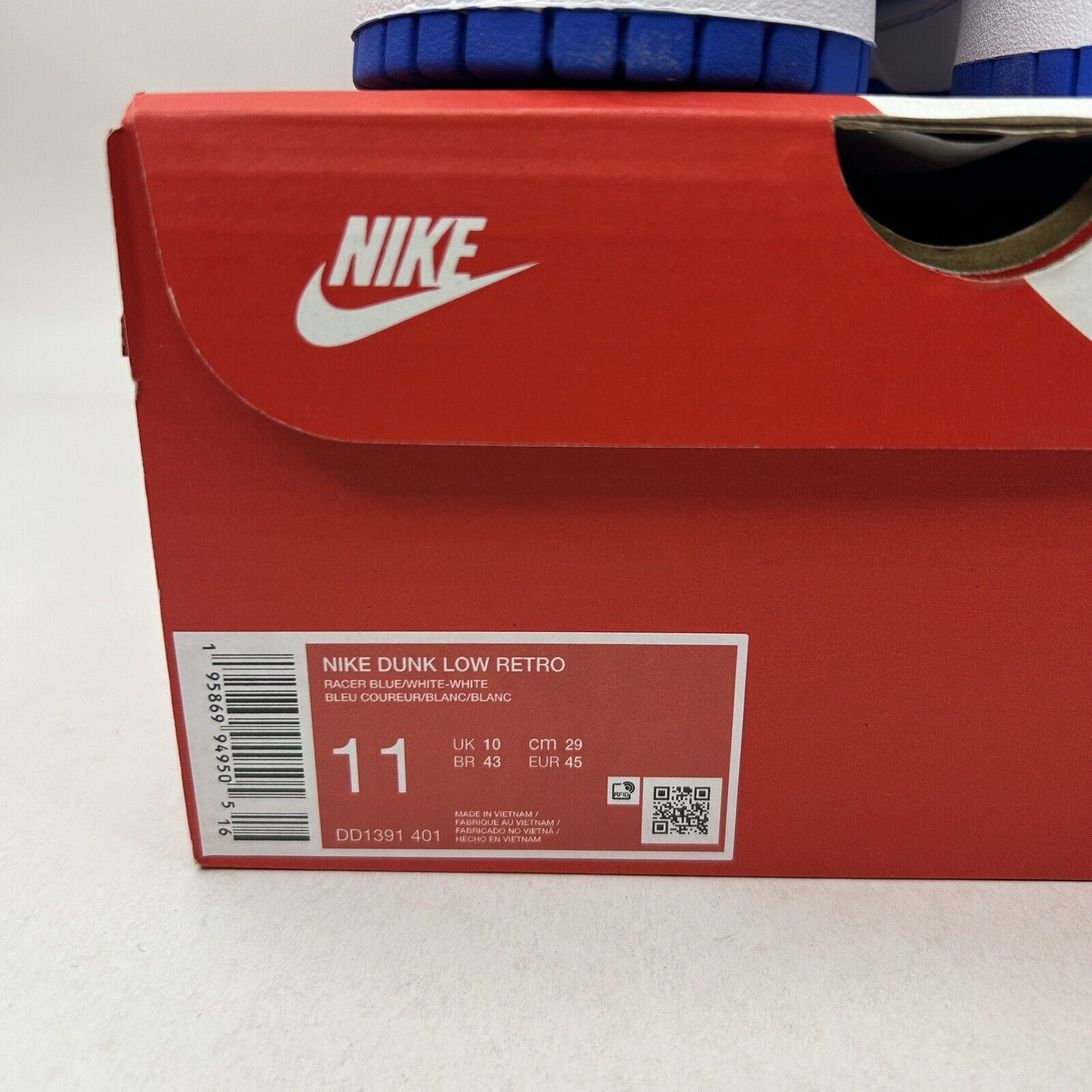 Nike Nike Dunk Low Retro “Racer Blue” 2023 Size US 11 / EU 44 - 5 Thumbnail