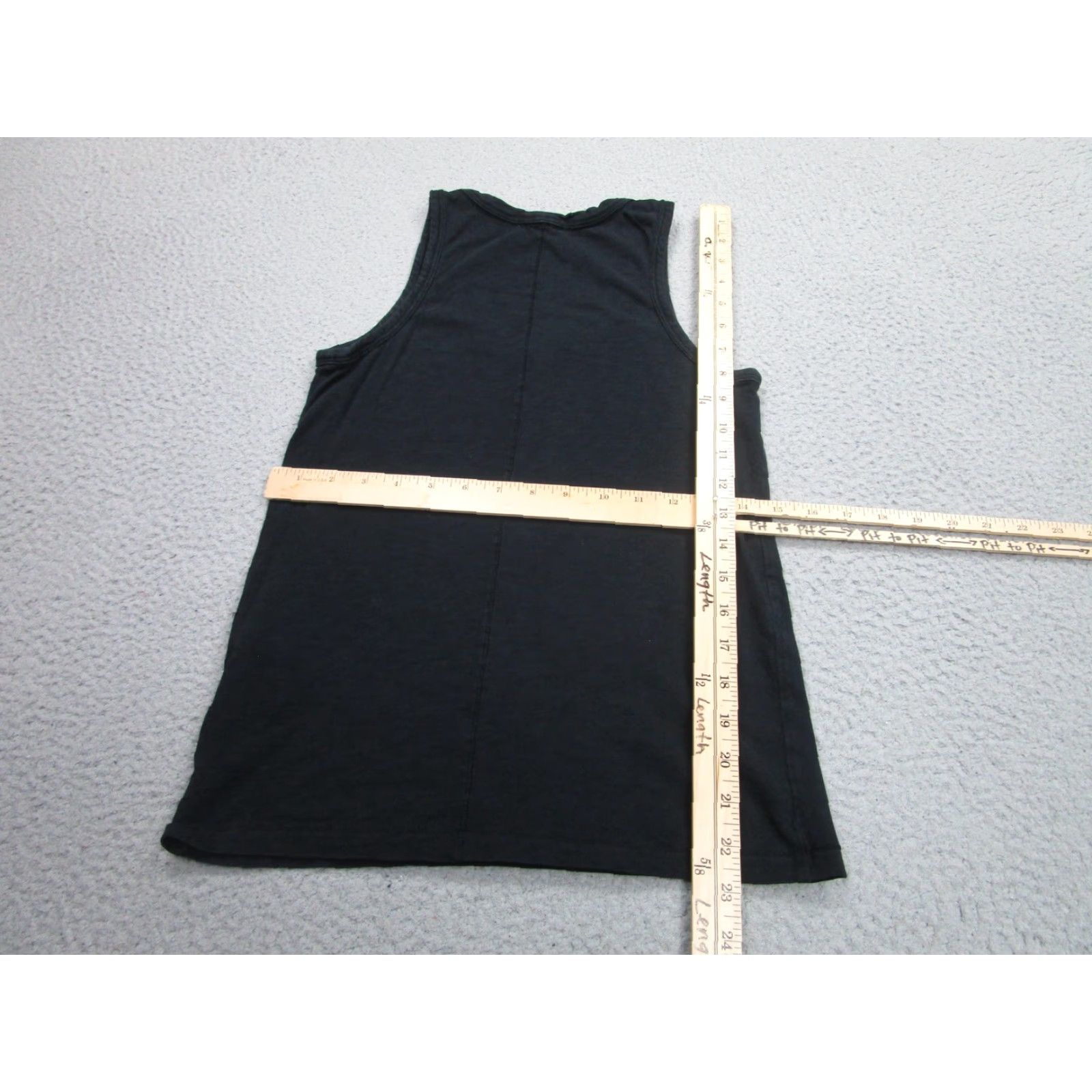 Rag & Bone Rag & Bone Tank Top Womens XS Black 100% Pima Cotton Scoop Neck Lightweight Size XS / US 0-2 / IT 36-38 - 7 Thumbnail