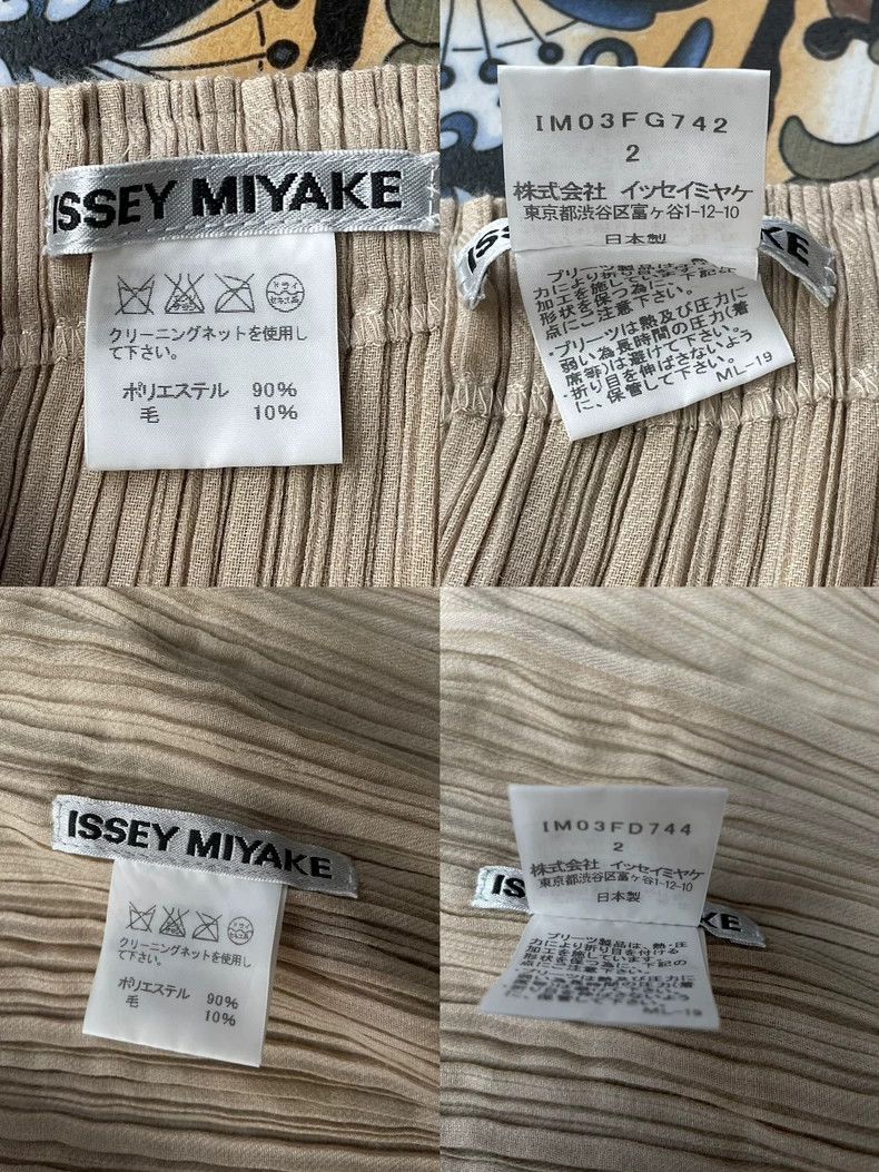 Issey Miyake Issey Miyake size:2 Beige twill mainline mixed wool cardig Size XS / US 0-2 / IT 36-38 - 7 Thumbnail