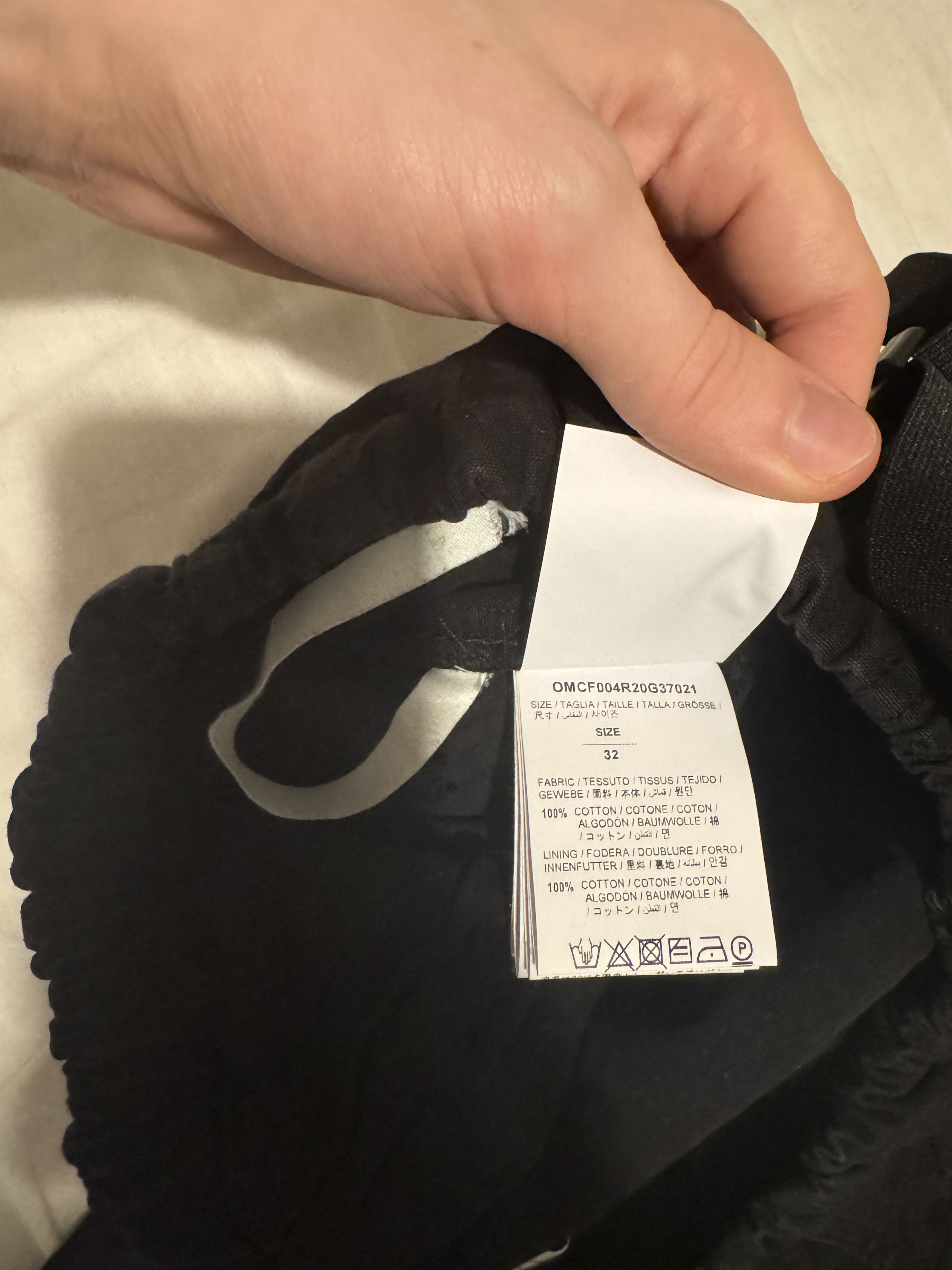 Off-White OFF-WHITE S/S 2020 Parachute Cargo Pants Black Size US 32 / EU 48 - 6 Thumbnail