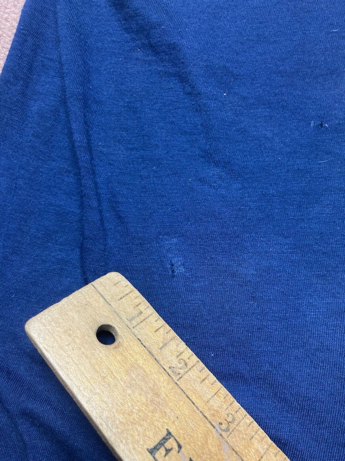 Vintage Vtg 70s pocket t shirt blank dark navy blue soft adult XL Size US XL / EU 56 / 4 - 10 Thumbnail