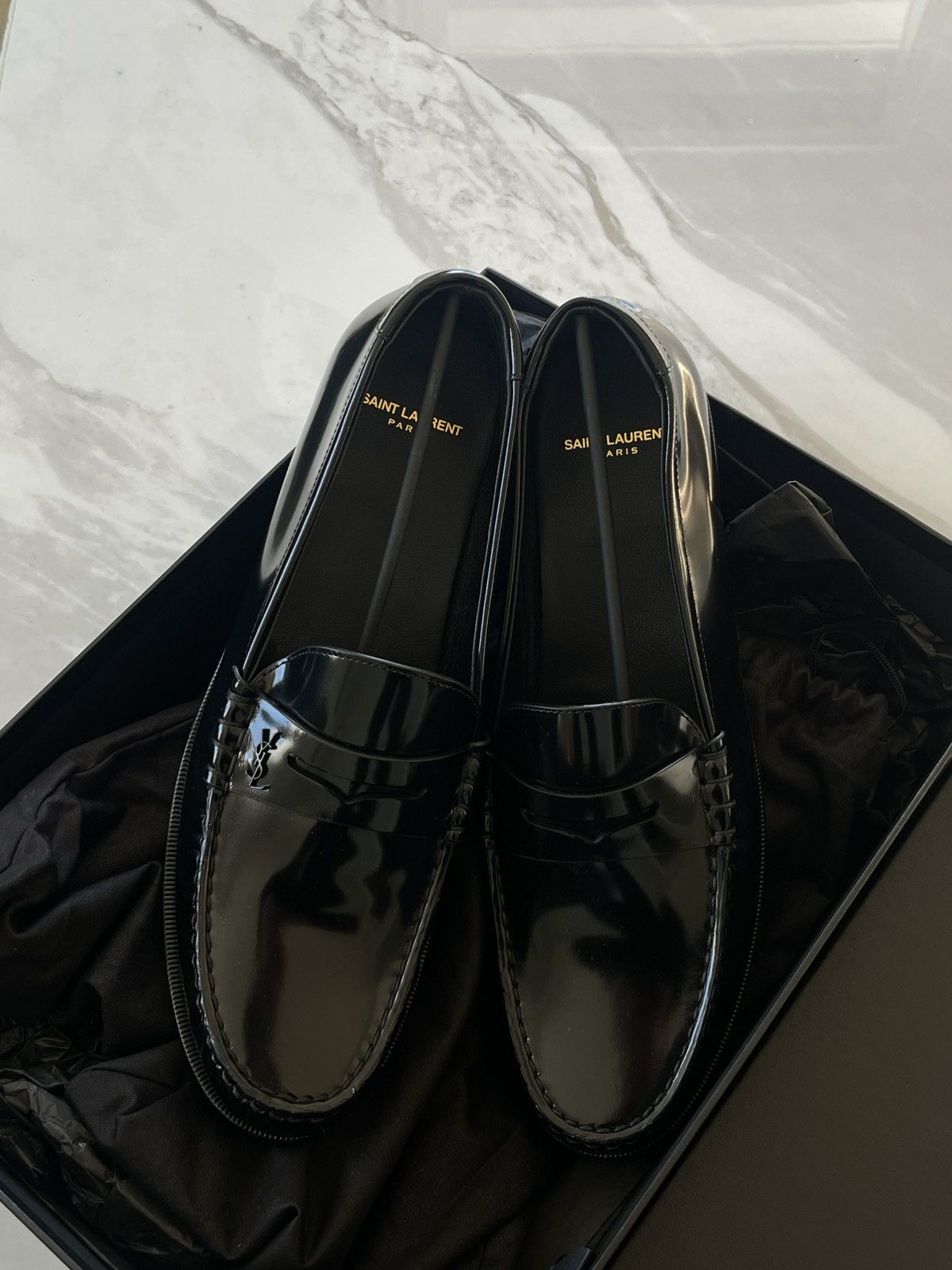 Designer × Yves Saint Laurent Saint Laurent Loafers Size US 13 / EU 46 - 2 Thumbnail