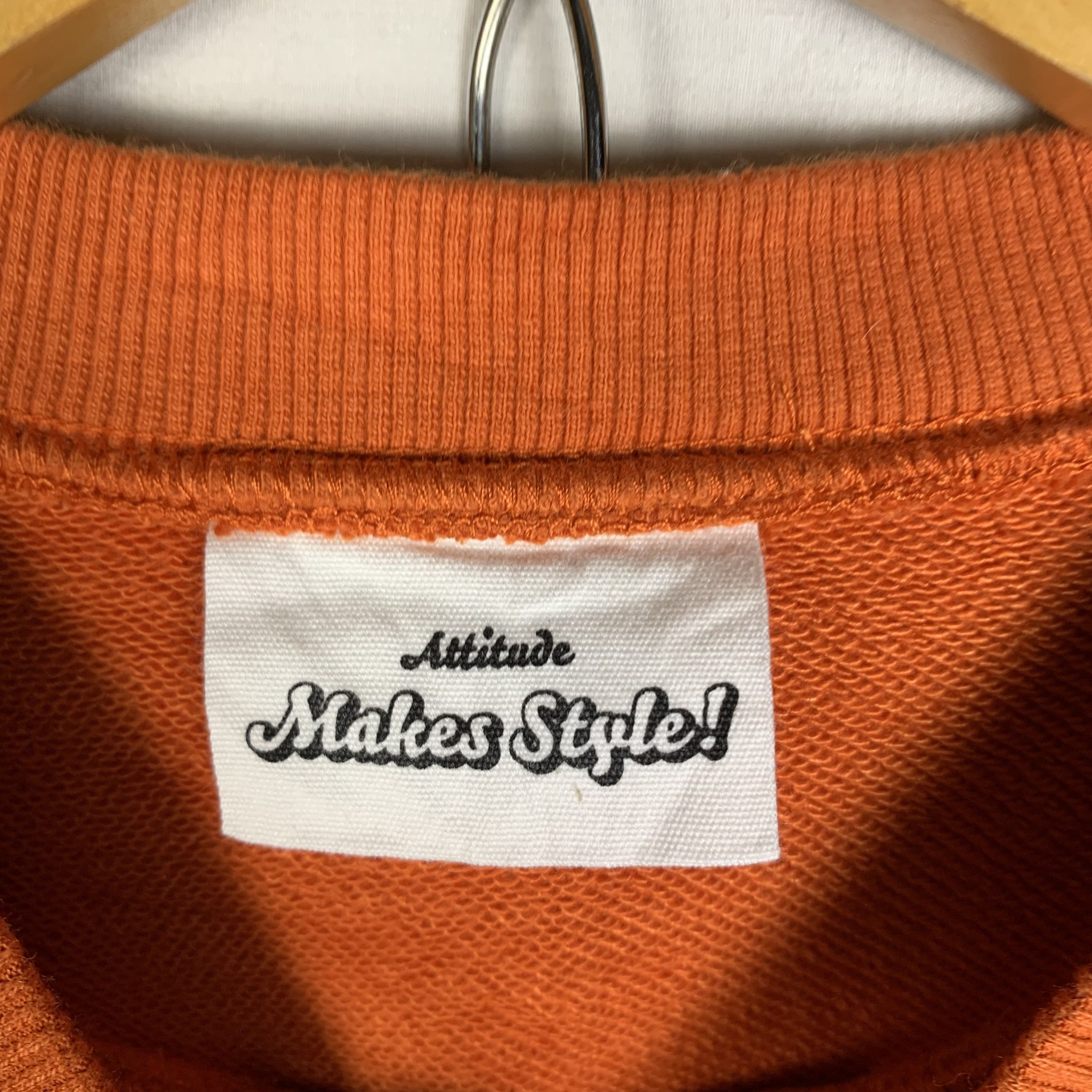 Japanese Brand Psyche Sweatshirt Crewneck Orange Size US L / EU 52-54 / 3 - 4 Thumbnail
