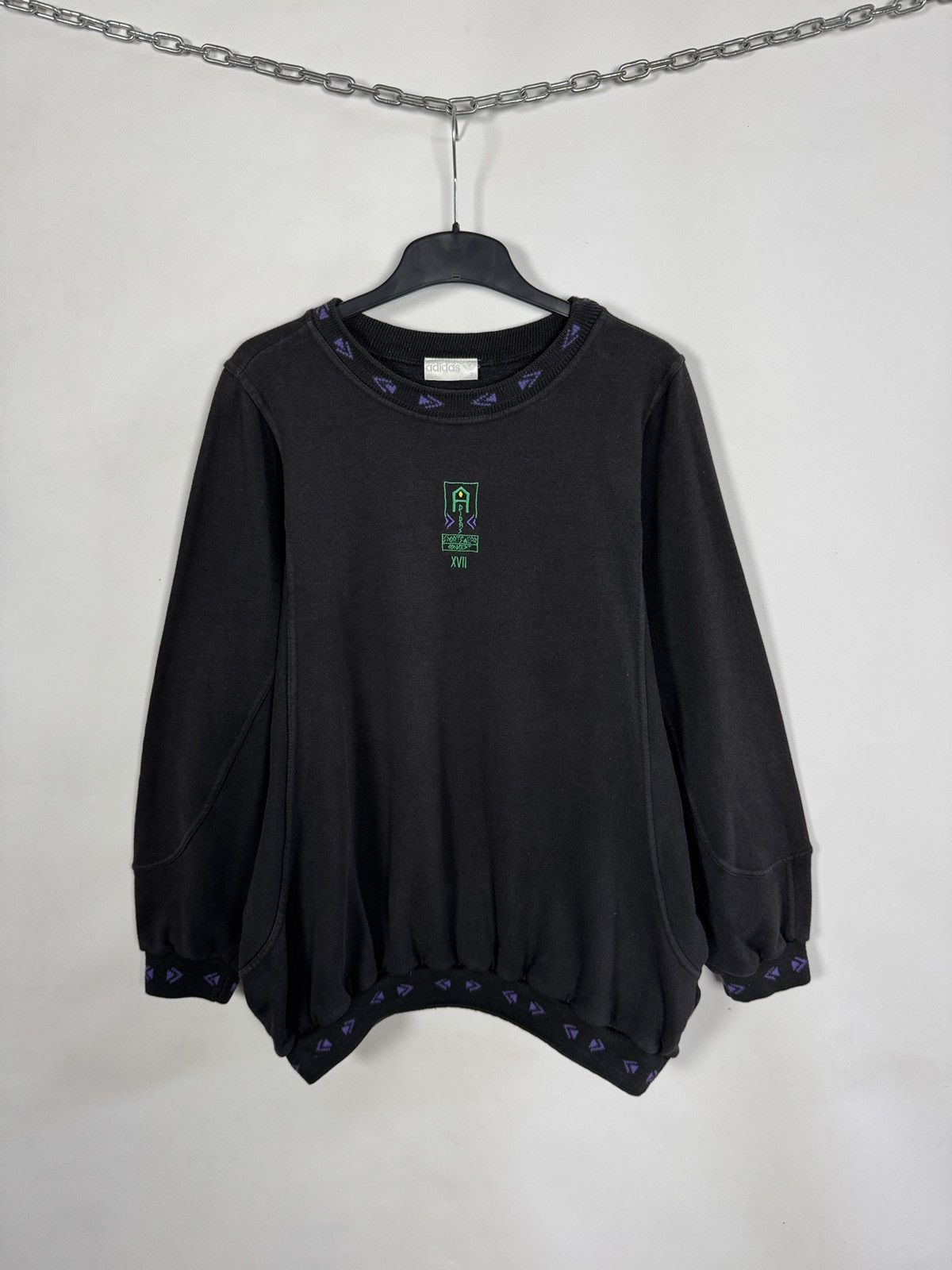 Adidas Adidas Vintage 90s Sportswear Crewneck Sweatshirt Retro XL Size US XL / EU 56 / 4 - 1 Thumbnail