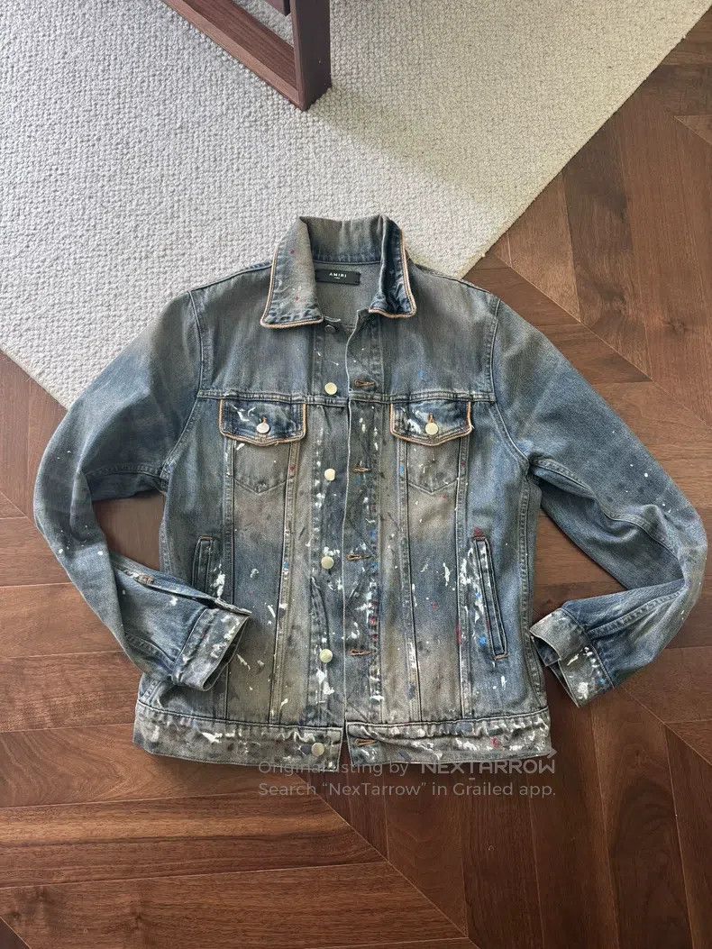 Amiri Amiri Size L Ink-dipped denim jacket Size US L / EU 52-54 / 3 - 1 Thumbnail