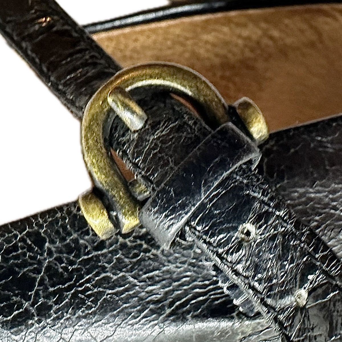 Frye Frye Lisa T-Strap Black Leather Mary Jane 8M Chunky Block Size US 8 / IT 38 - 10 Thumbnail