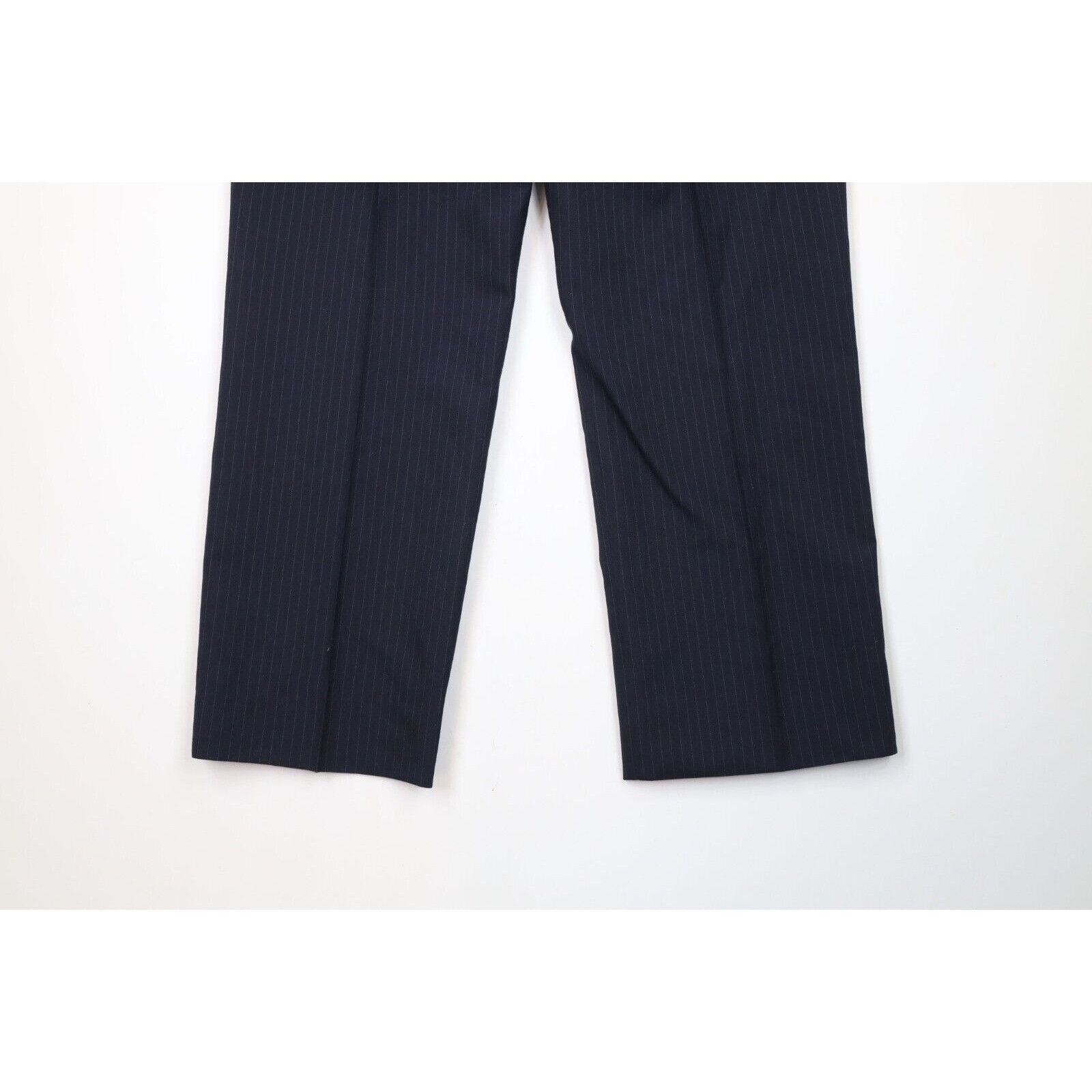 Vintage Vintage 70s Streetwear 2 Piece Pinstriped Suit Wedding Size 44R - 22 Thumbnail