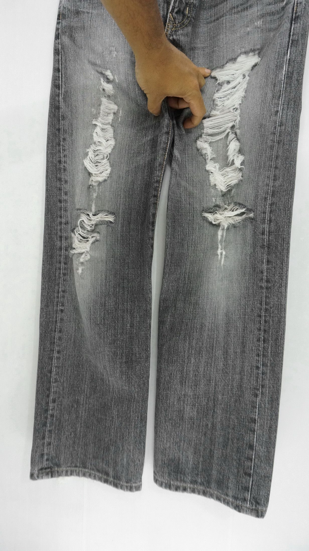 Edwin 🔥 EDWIN XV Vintage Distressed Ripped Jeans Size US 31 - 6 Thumbnail
