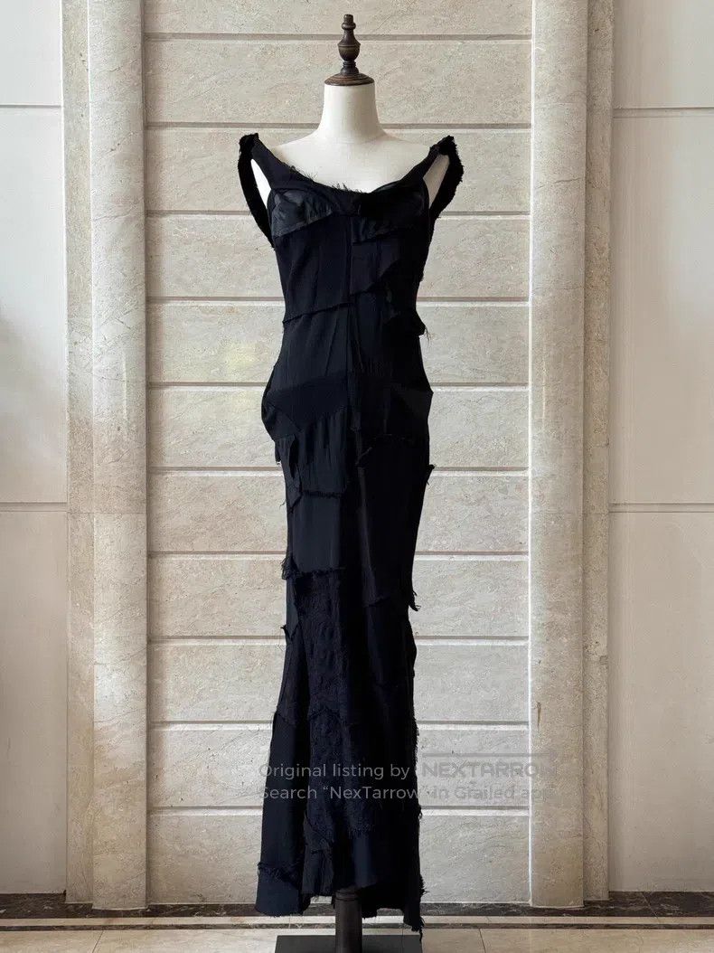 Junya Watanabe Junya Watanabe All Black Deconstructed Patchwork Dress Size M / US 6-8 / IT 42-44 - 2 Thumbnail