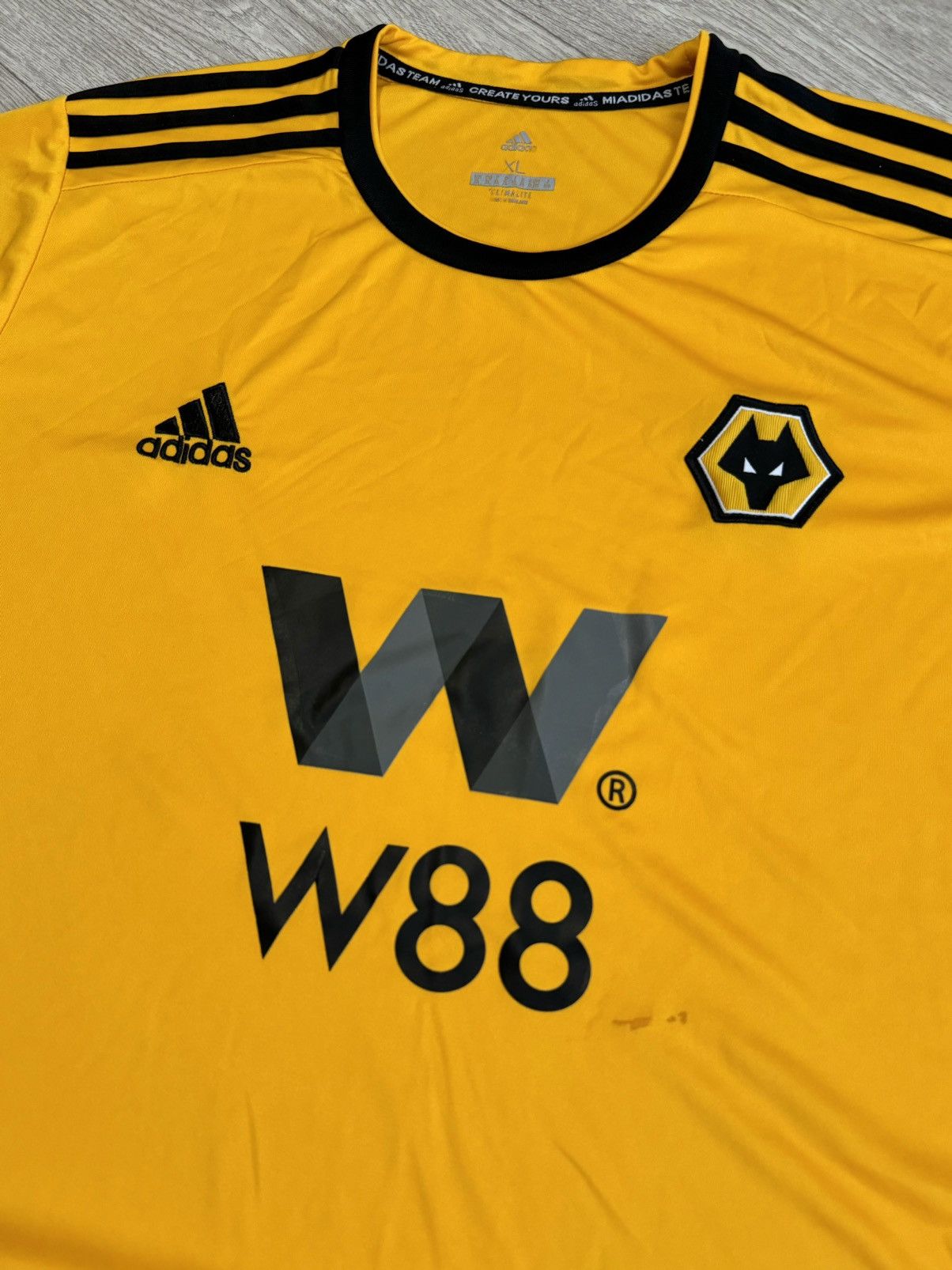 Adidas 🔷Adidas Wolverhampton 2018/19 Soccer jersey🔷 Size US XL / EU 56 / 4 - 2 Thumbnail