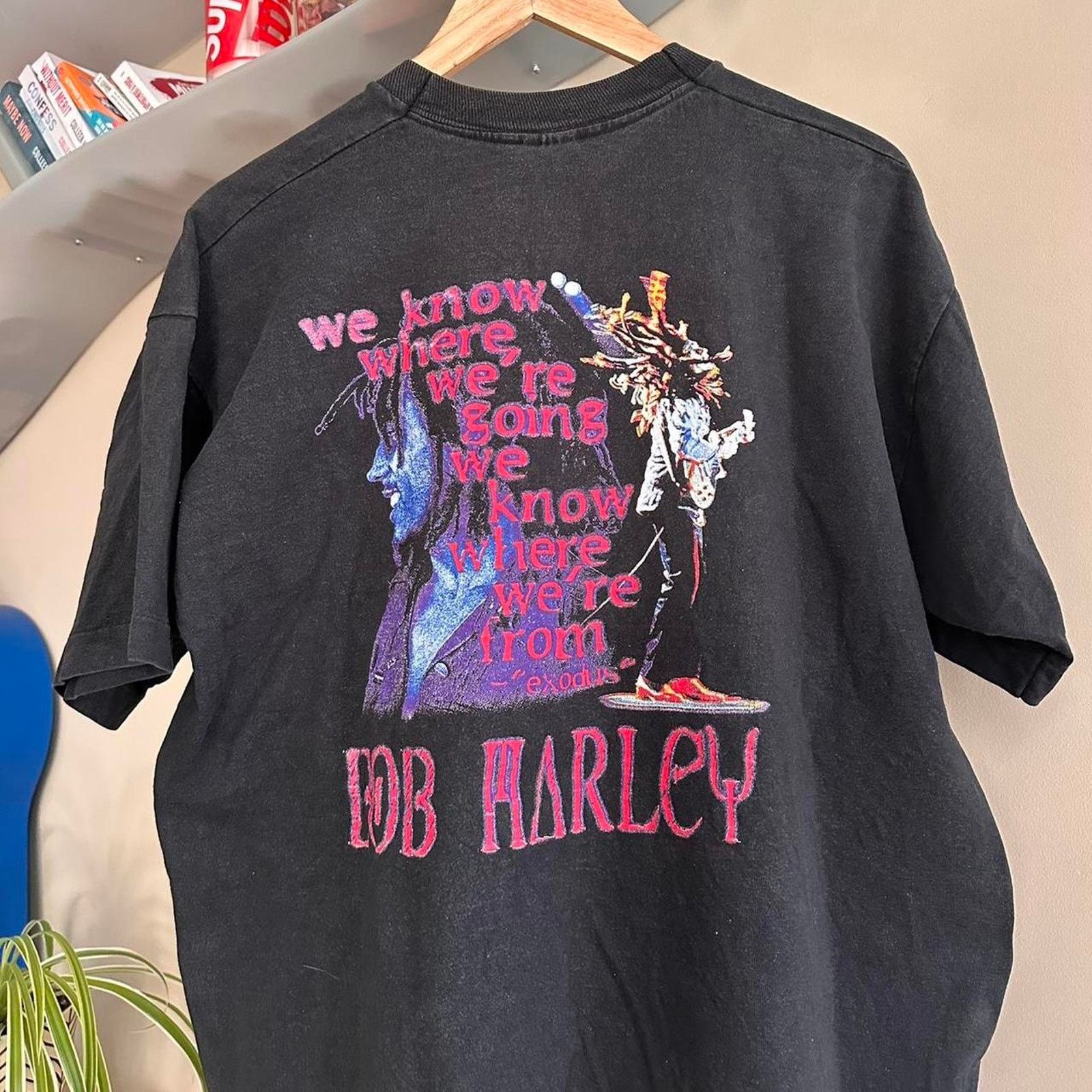 Fruit Of The Loom × Rap Tees × Vintage Vintage Bob Marley Reggae Rap Tee Shirt Size US XL / EU 56 / 4 - 2 Thumbnail