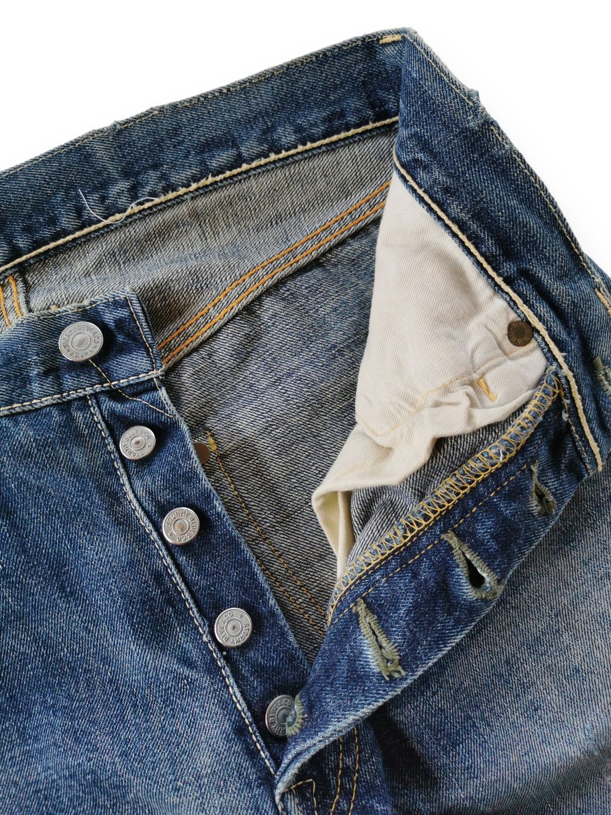 Japanese Brand × Pherrow's Pherrows Selvedge Jeans Looklike Style Kurt Kobain Size US 29 - 12 Thumbnail