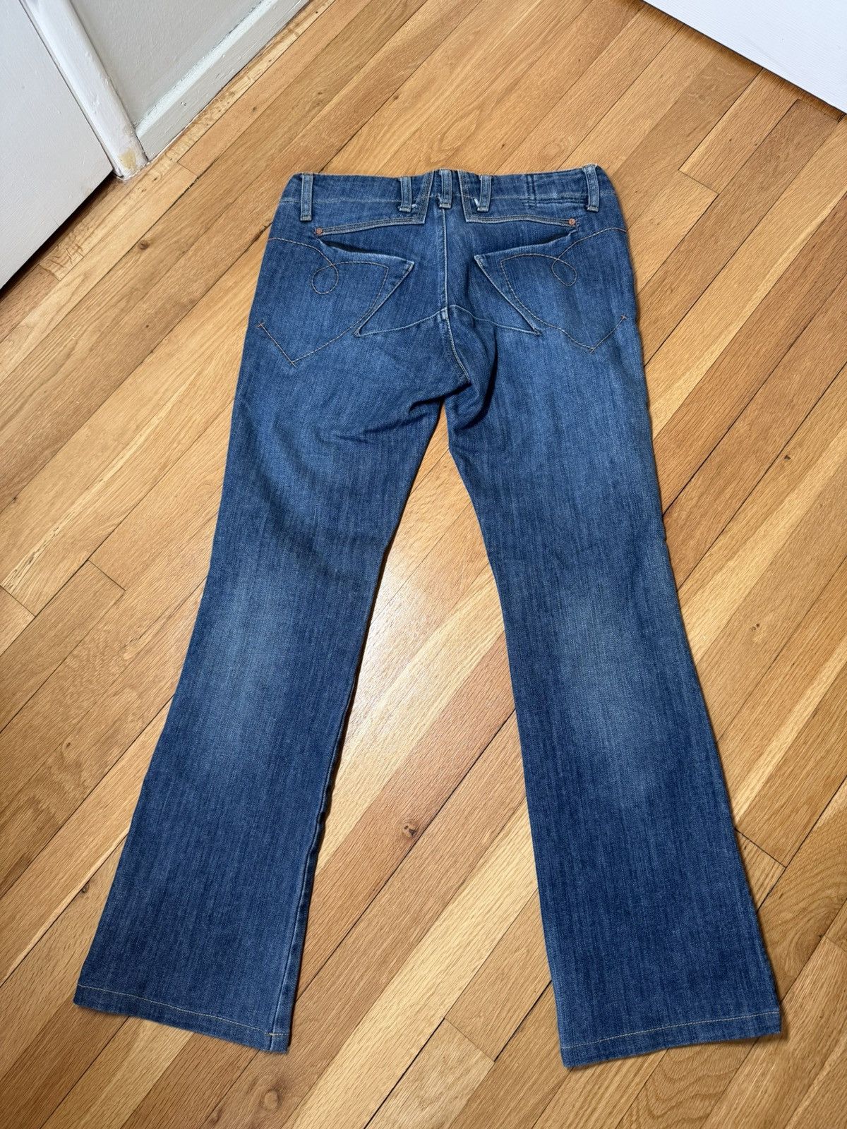 Marithe Francois Girbaud Star Embroidered Western Denim