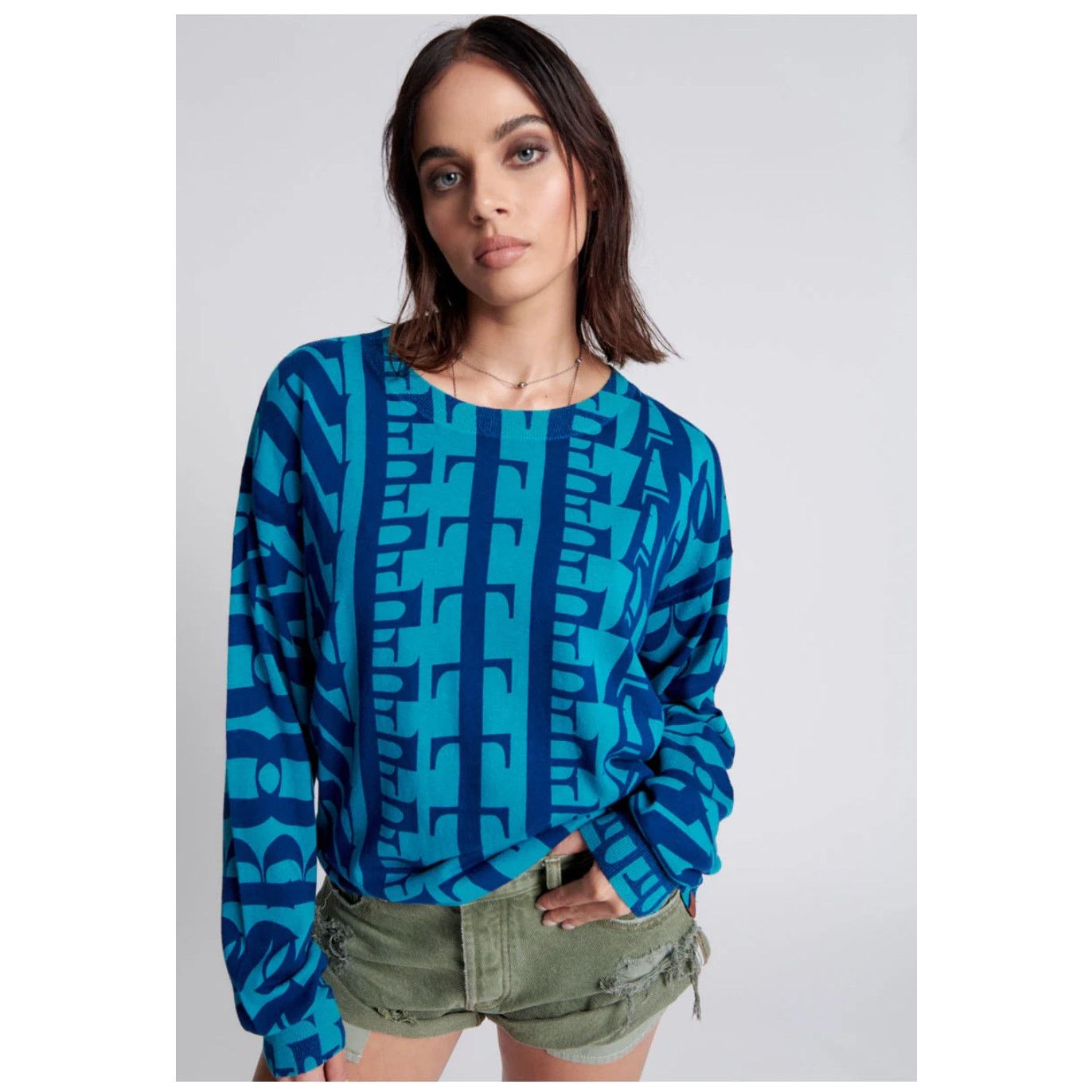 One Teaspoon One Teaspoon, On Repeat Oversized Sweater, NWT, XS Size XS / US 0-2 / IT 36-38 - 1 Thumbnail