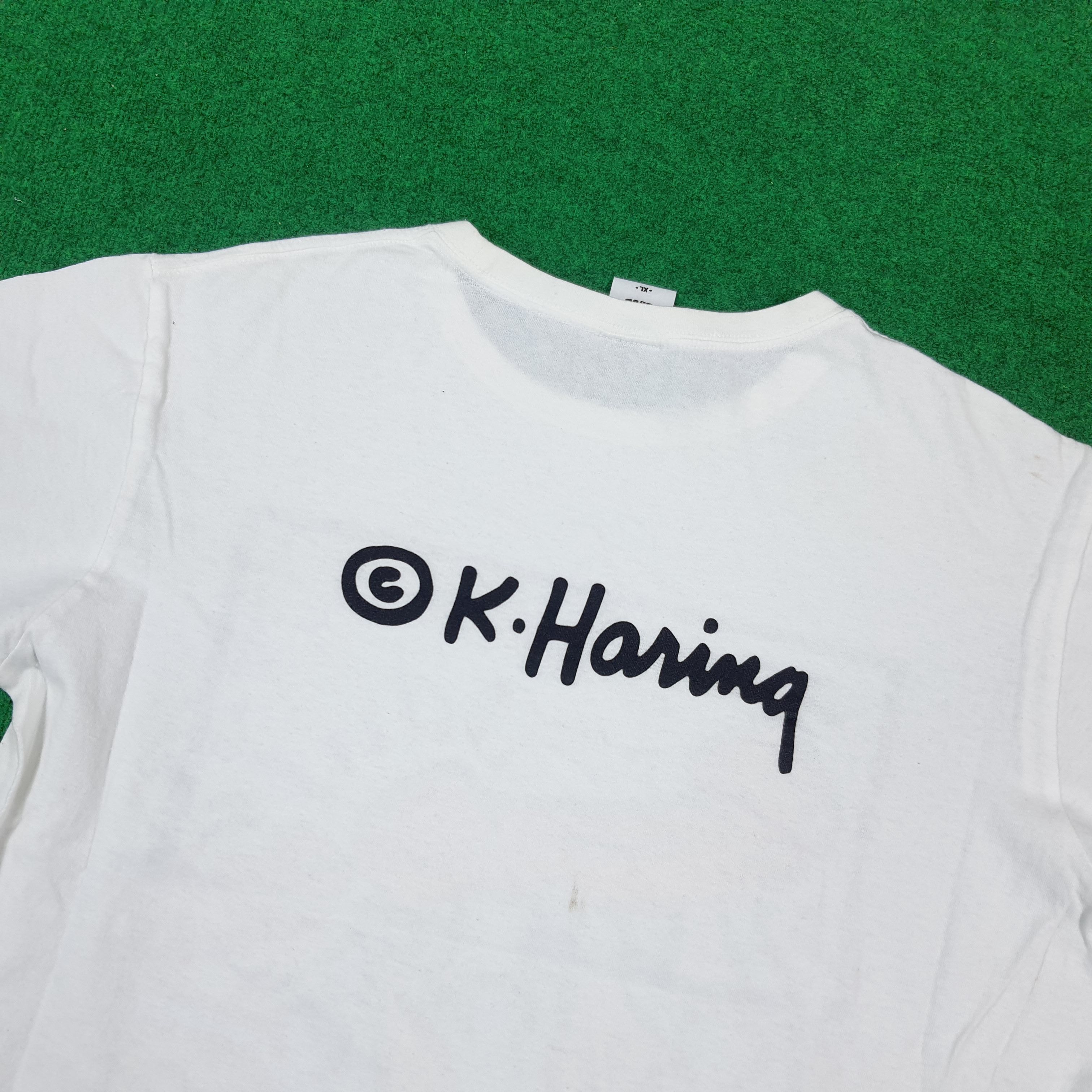 Keith Haring Vintage Keith Haring Doodles Art Streetwear Tshirt C294N78 Size US XL / EU 56 / 4 - 5 Thumbnail