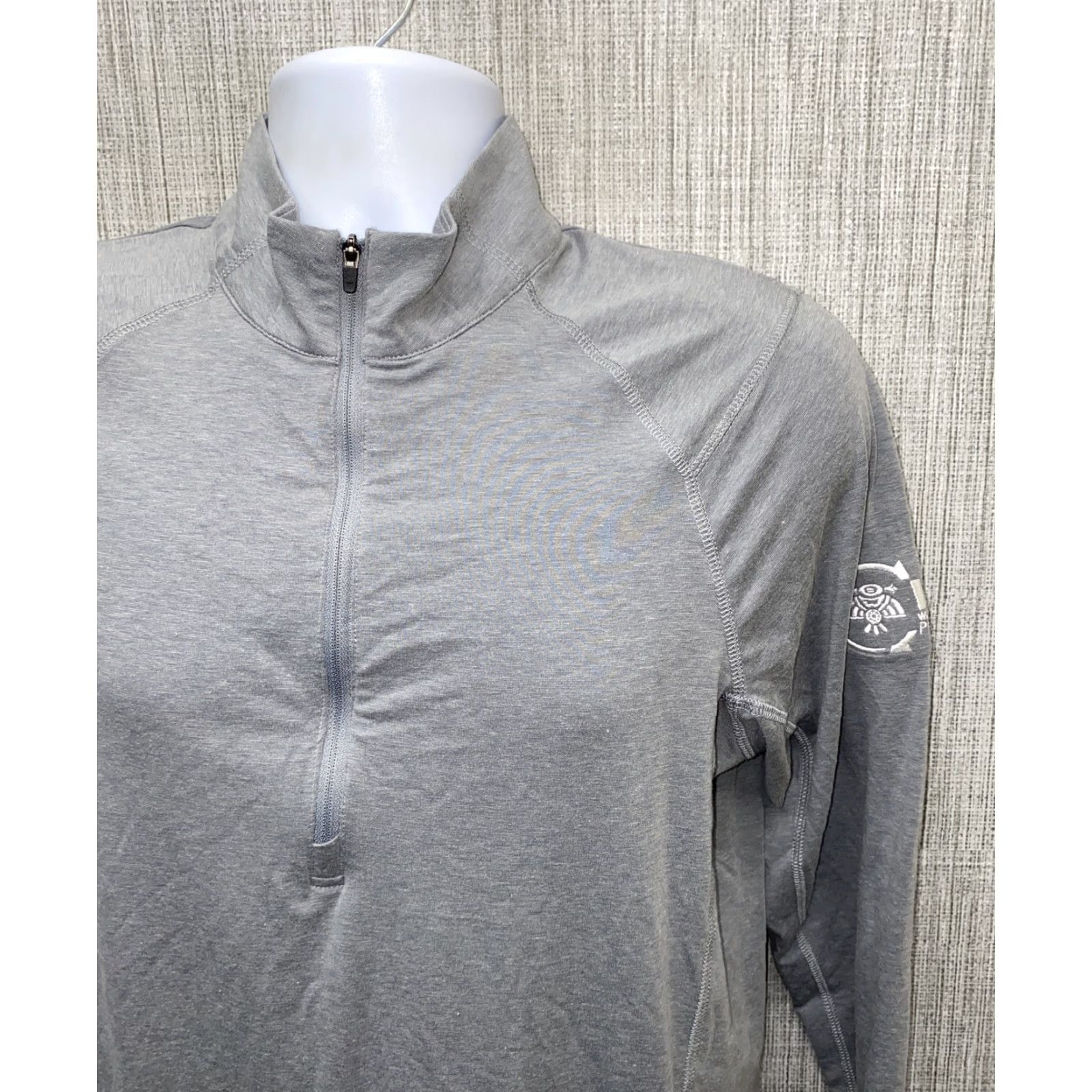 TravisMathew Travis Mathew Mens Gray Polyester Blend 1/2 Zip Pullover Jacket Size S Coat Jacket? Size US S / EU 44-46 / 1 - 2 Thumbnail