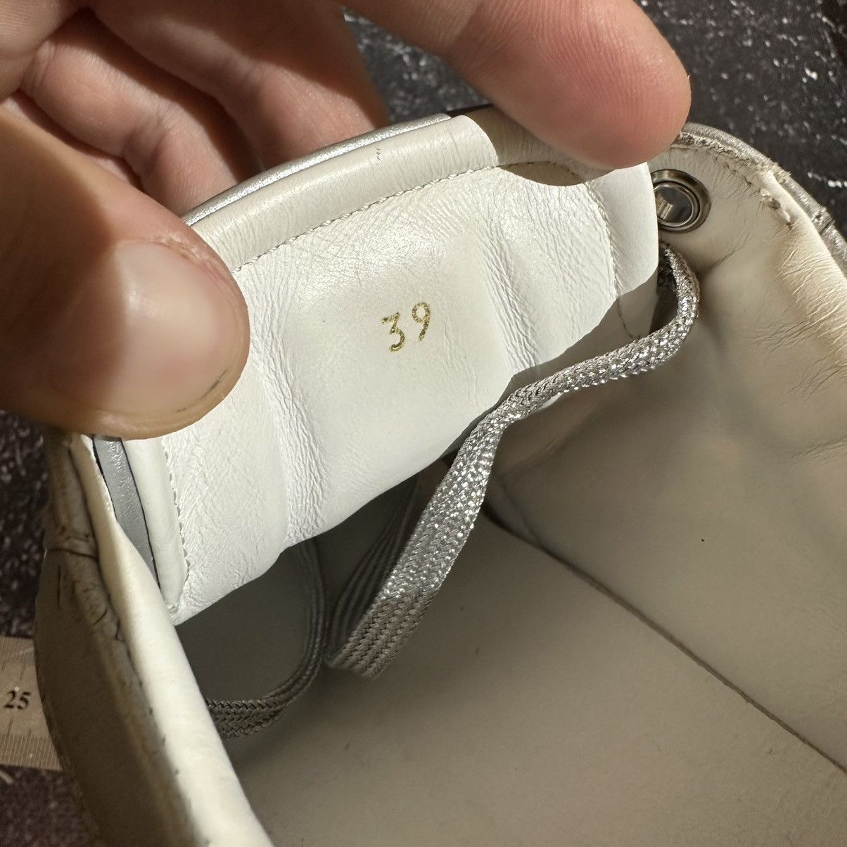 MCM MCM - Women’s Monogram Silver Leather Sneakers Size 39 Size US 9 / IT 39 - 14 Thumbnail