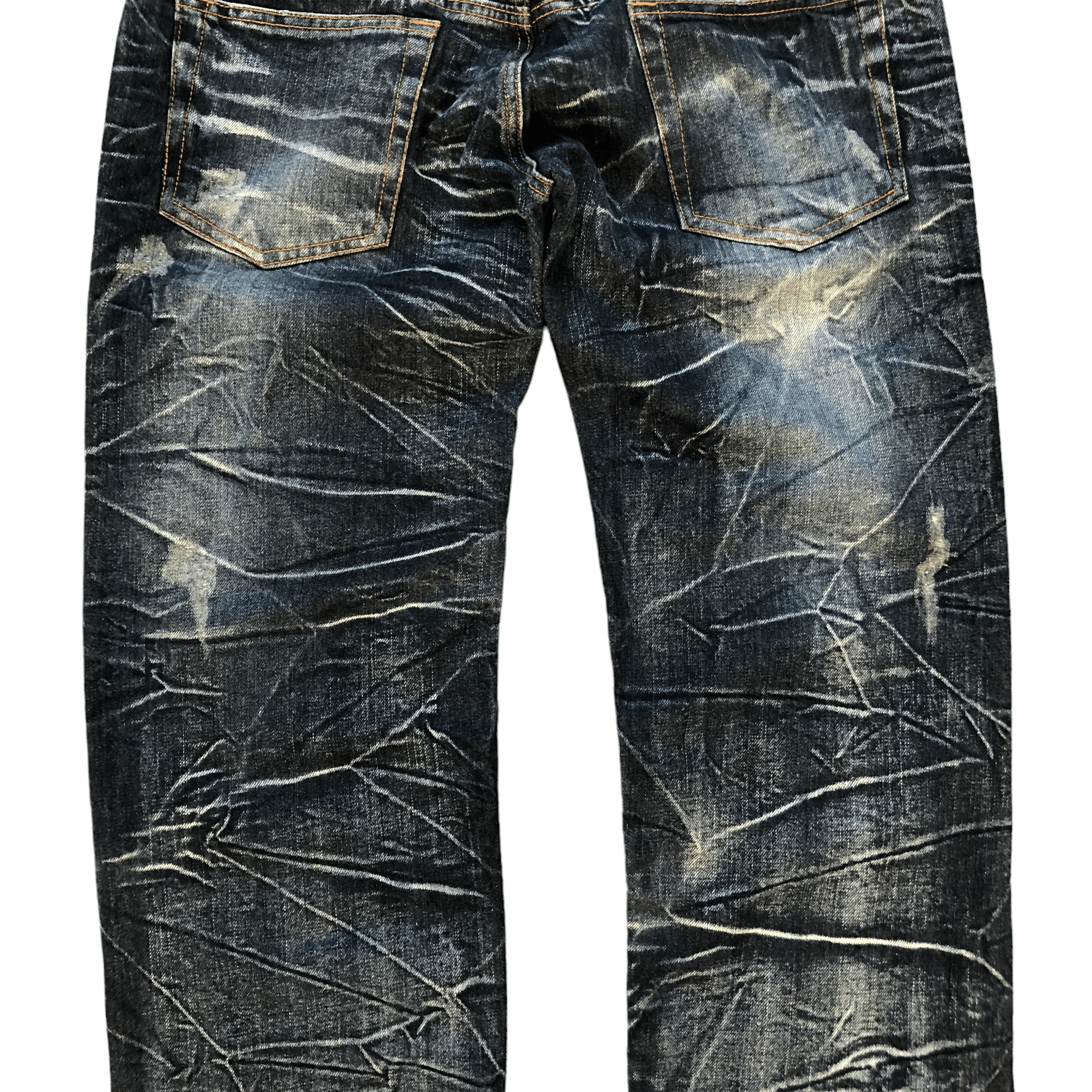 Japanese Brand NYLOUS LIMITED EDITION DOUBLE WAIST DENIM PANTS #5977-216 Size US 32 / EU 48 - 18 Thumbnail