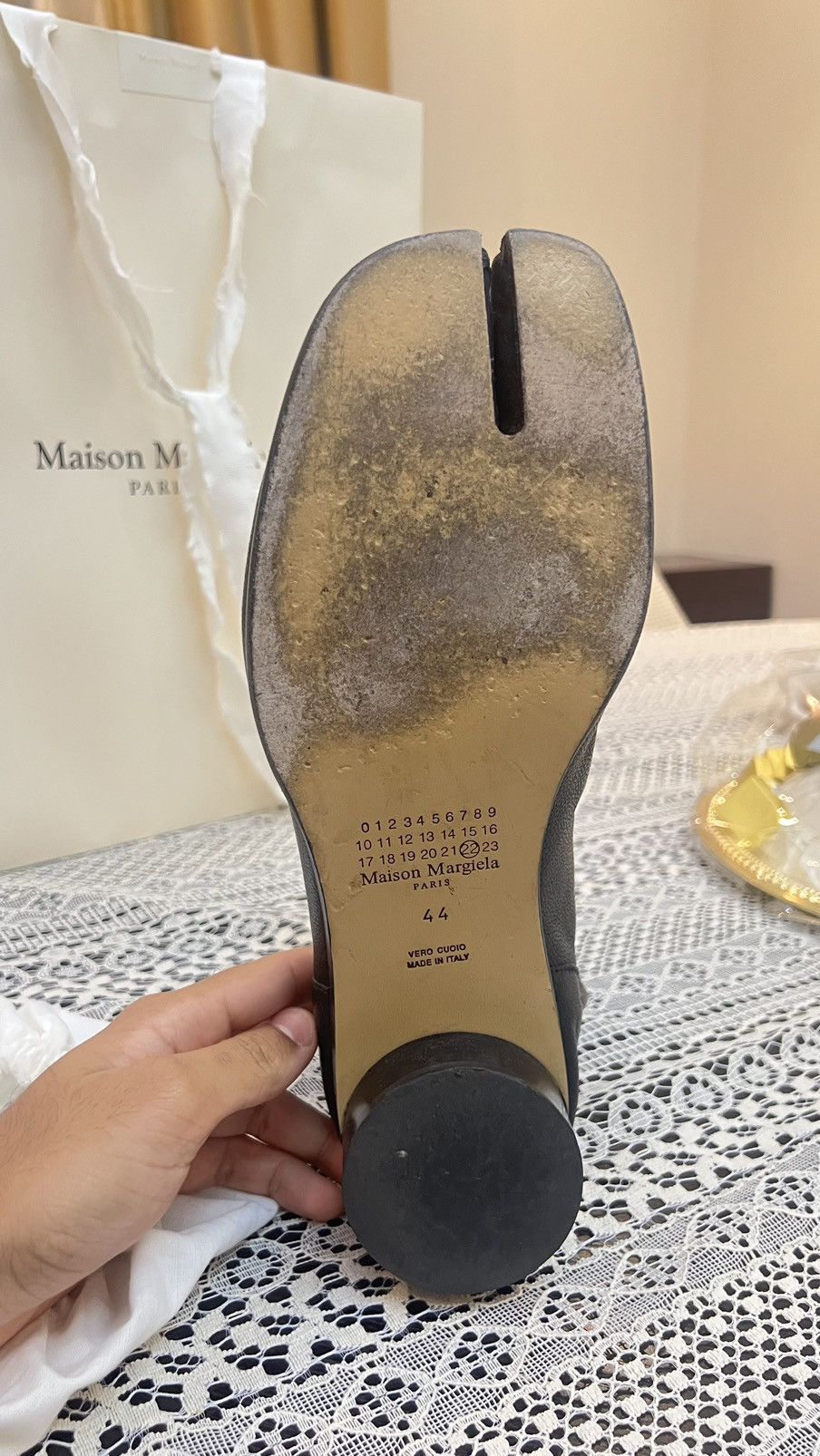 Maison Margiela Margiela Men’s Tabi Camel Leather Chelsea Boots Size US 10 / EU 43 - 11 Thumbnail