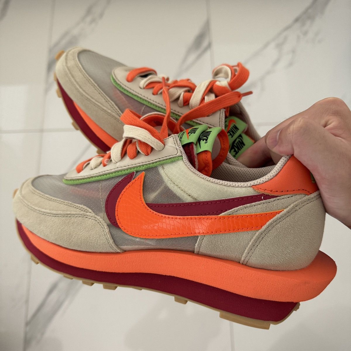 Nike × Sacai × Undercover Nike x Sacai x CLOT LDWaffle “Kiss of Death” Size US 9 / EU 42 - 1 Thumbnail