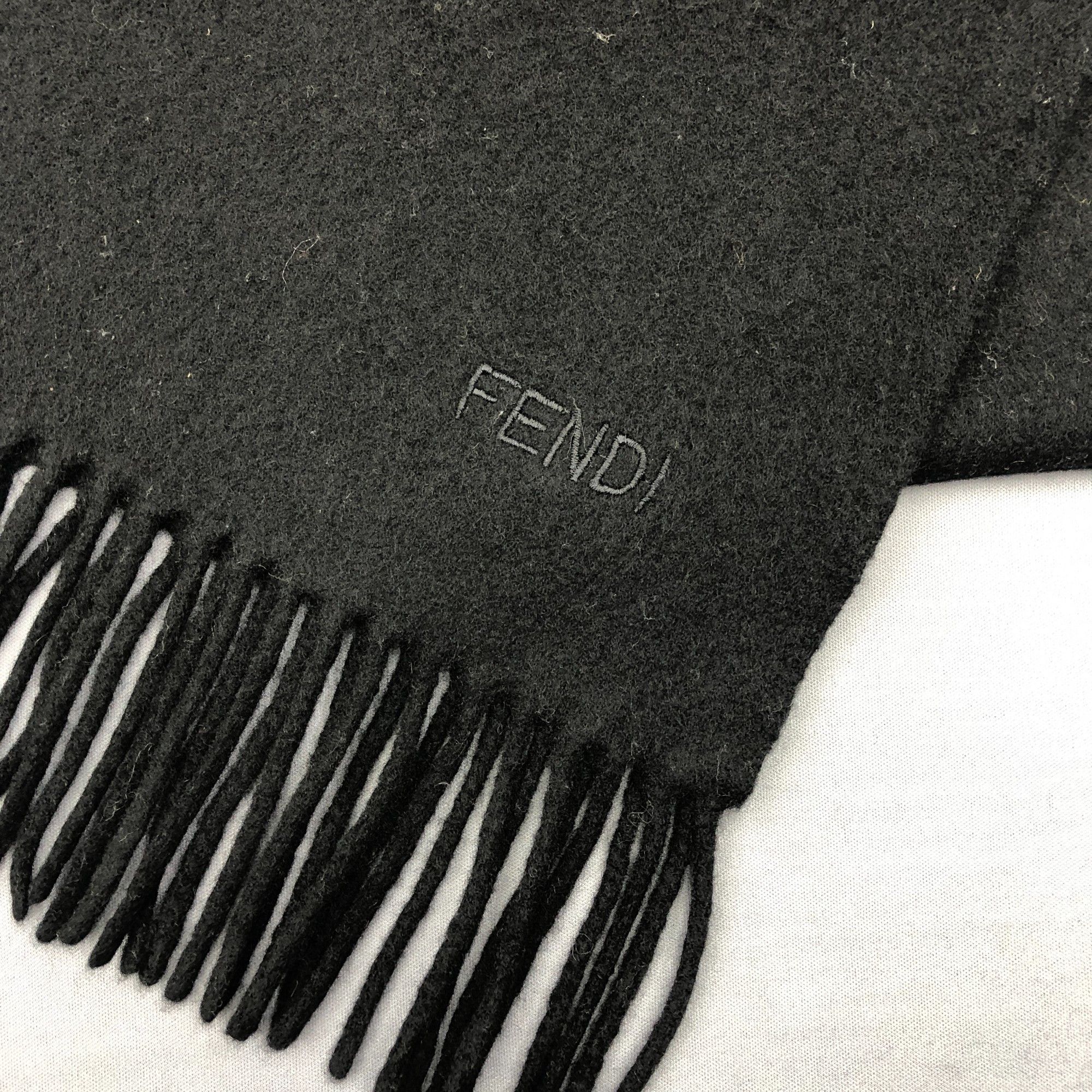 Japanese Brand Vintage Fendi Scarf Muffler Wool Winter Neckwear Scarves Size ONE SIZE - 4 Thumbnail