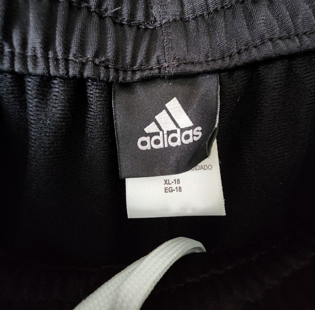 Adidas NWT Adidas Boy's Black White Stripe Athletic Pants XL (18) Size US 26 / EU 42 - 3 Thumbnail