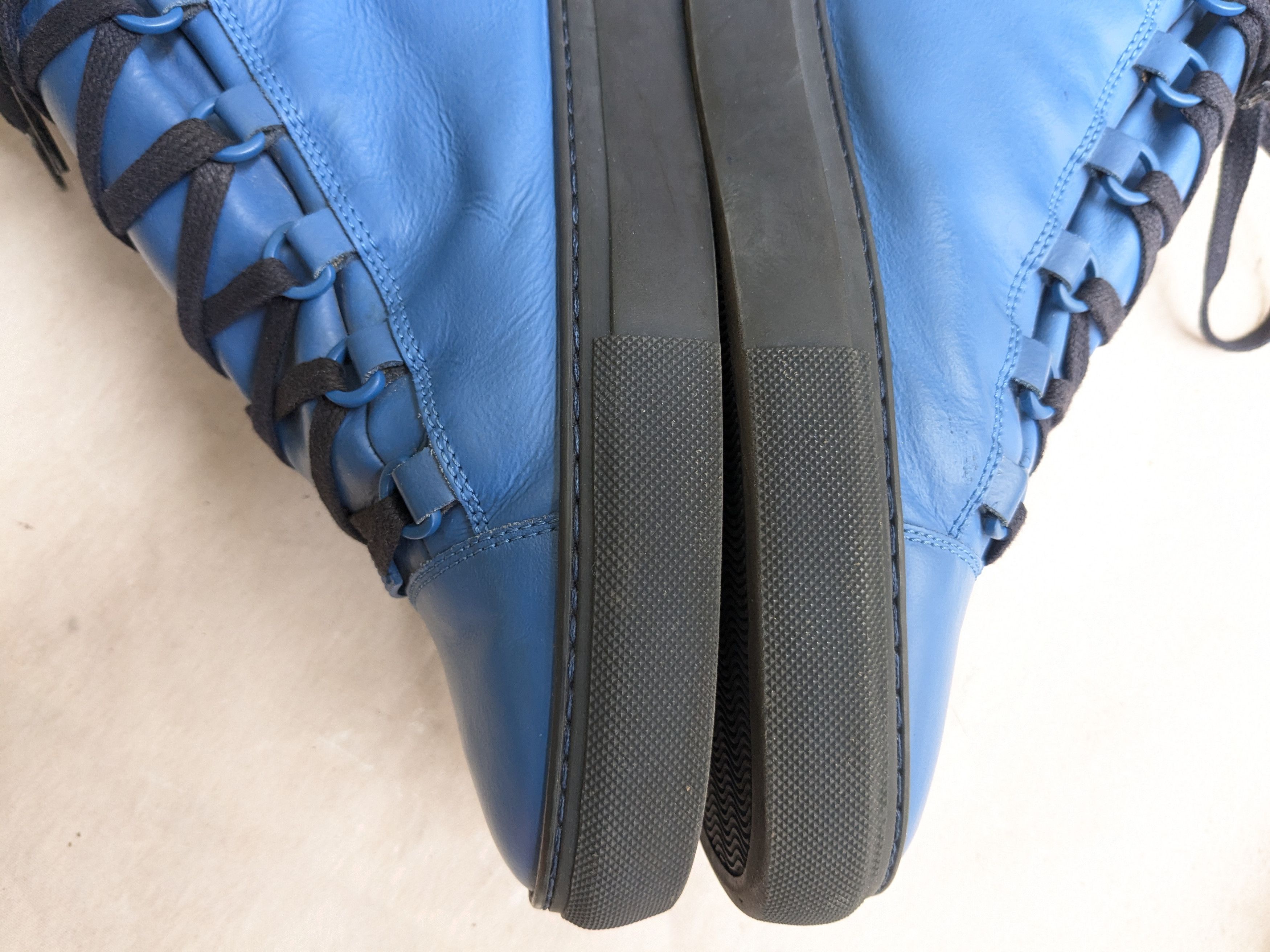 Balenciaga Balenciaga Arena Blue 13 High Tops Suede Size US 13 / EU 46 - 5 Thumbnail