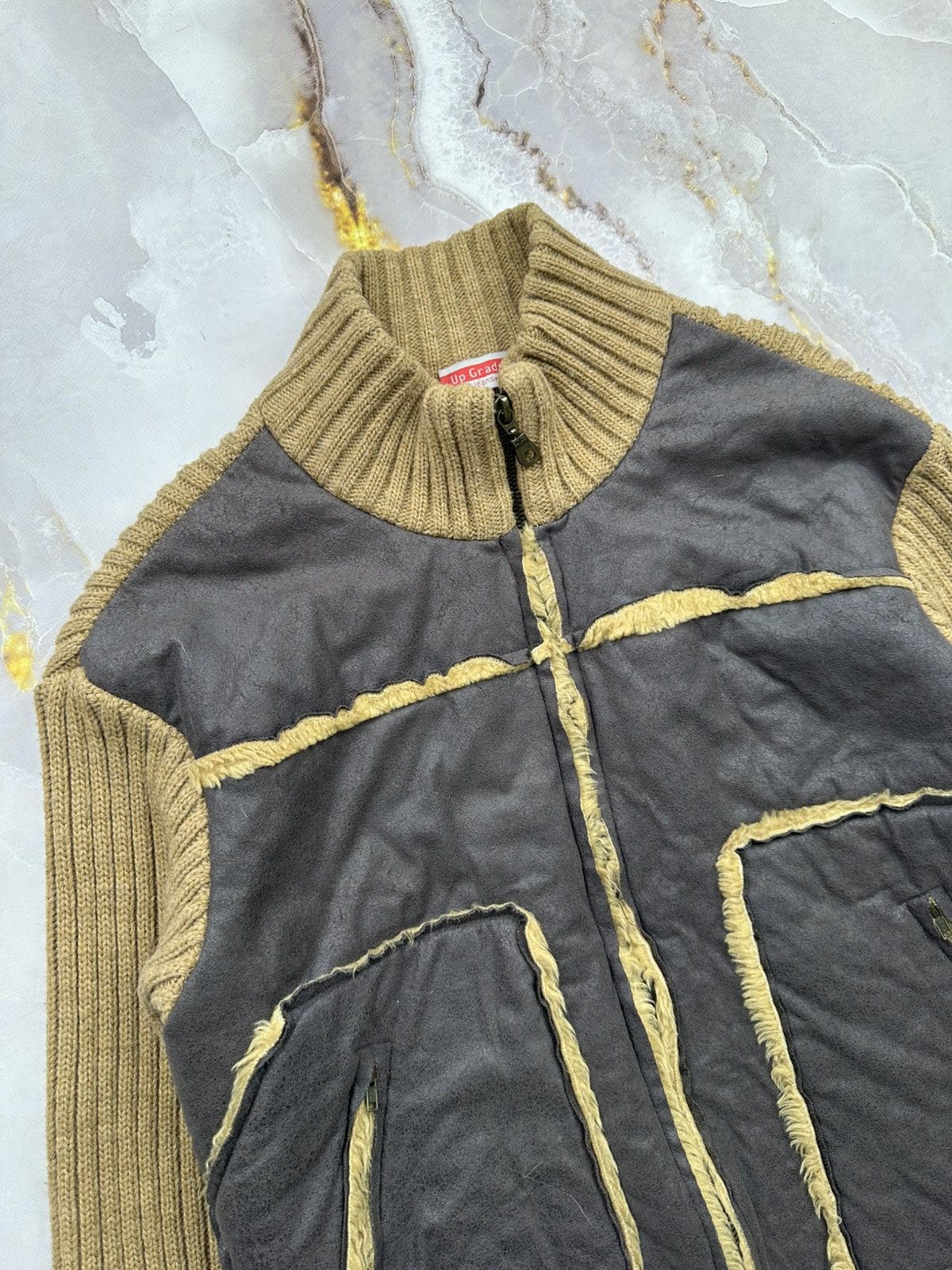 Japanese Brand Vintage Knit Zip Cardigan Size US L / EU 52-54 / 3 - 3 Thumbnail